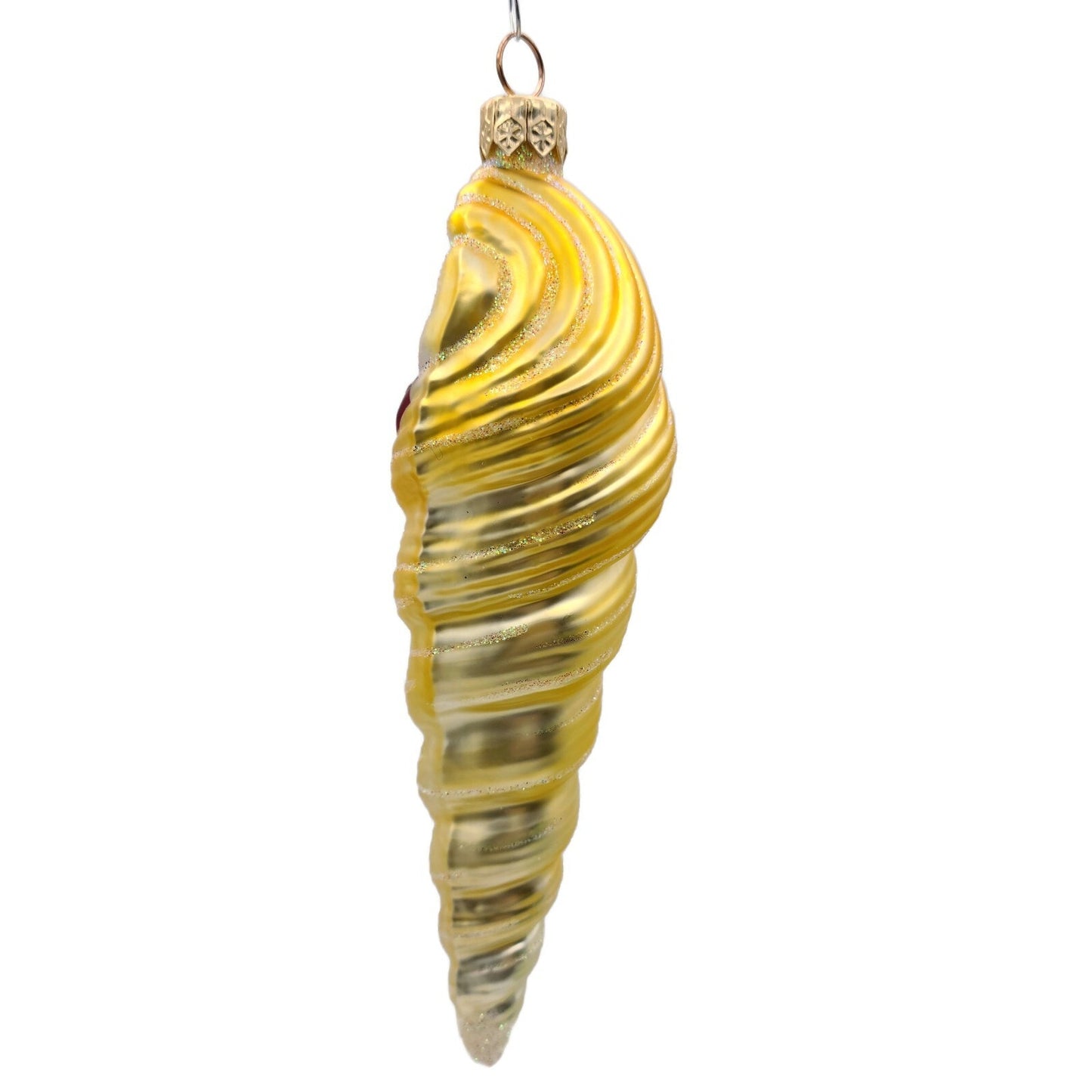 Patricia Breen Triton Santa Gold Red Sea Shell Summer Nautical Tree Ornament
