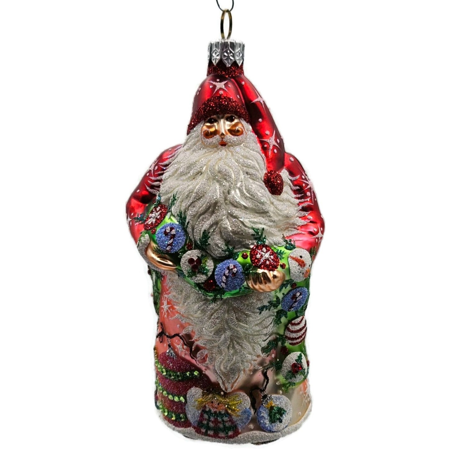Patricia Breen Karas Santa Claus Red Angels Snowman Christmas Ornament Candy