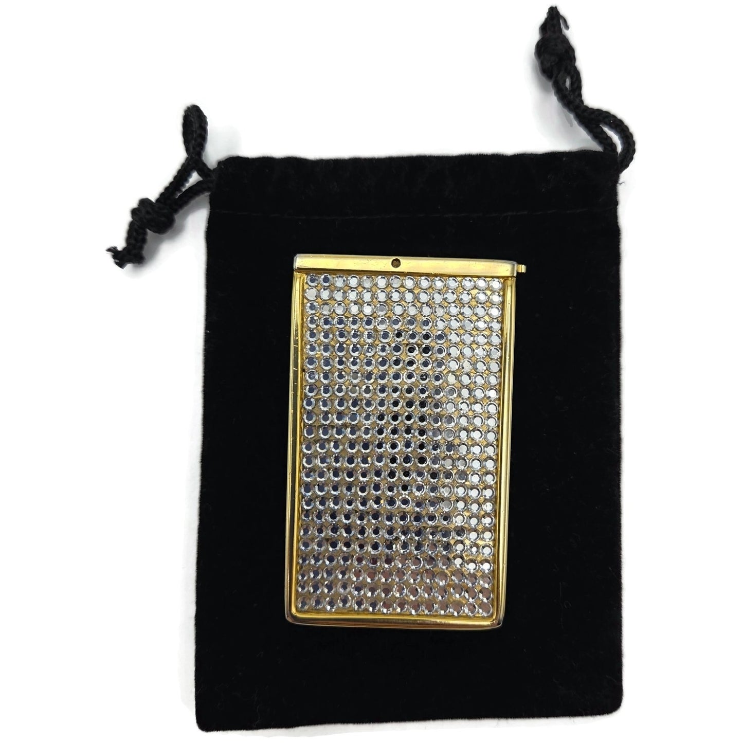 Judith Leiber Couture Tic Tac Candy Holder Swarovski Crystals Gold Tone Rare