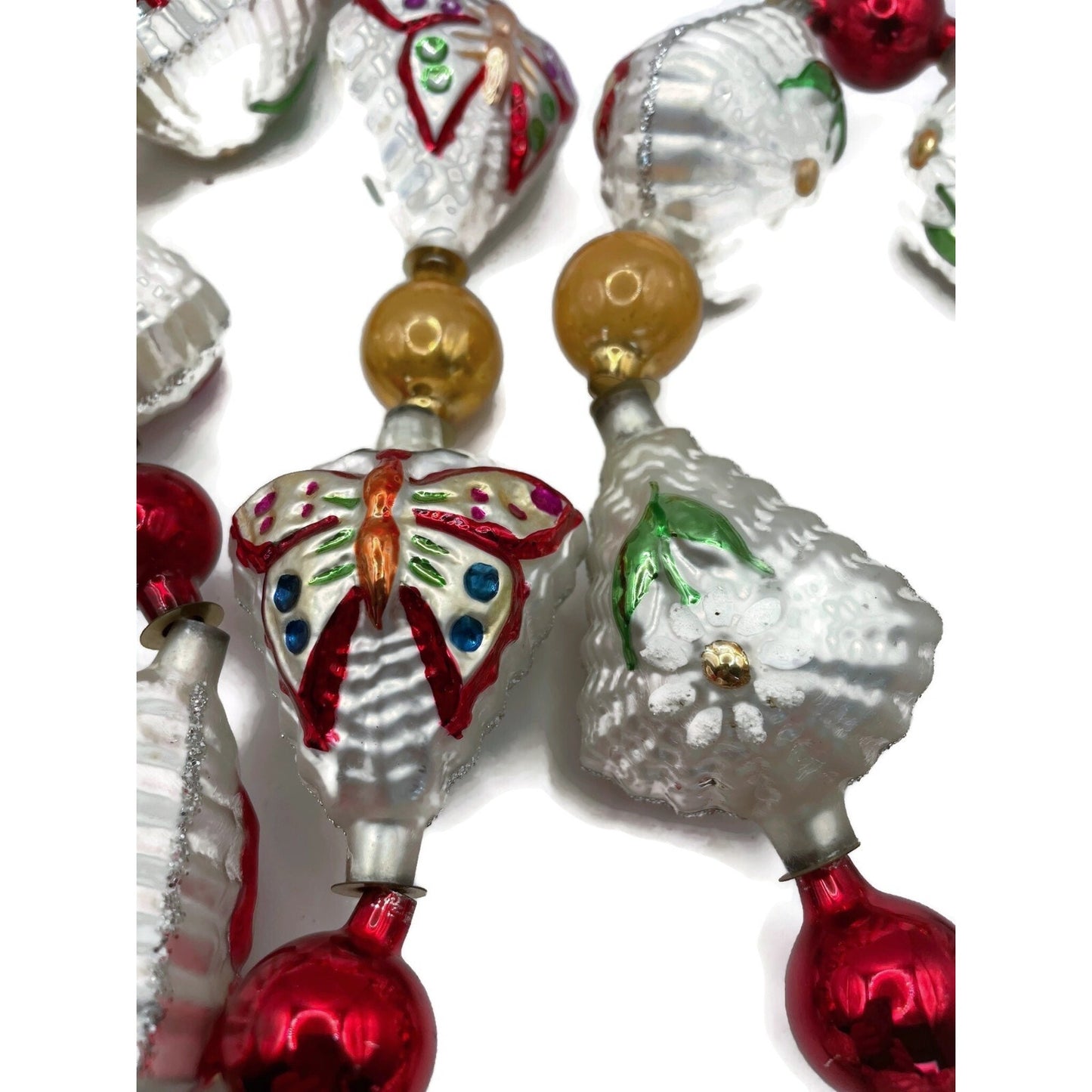 Christopher Radko Alpine Wings Butterfly Flower Christmas Tree Garland 93-086-0