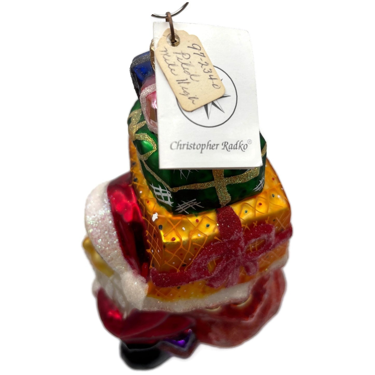 Christopher Radko Piled Mile High Santa Christmas Tree Ornament 97-234-0