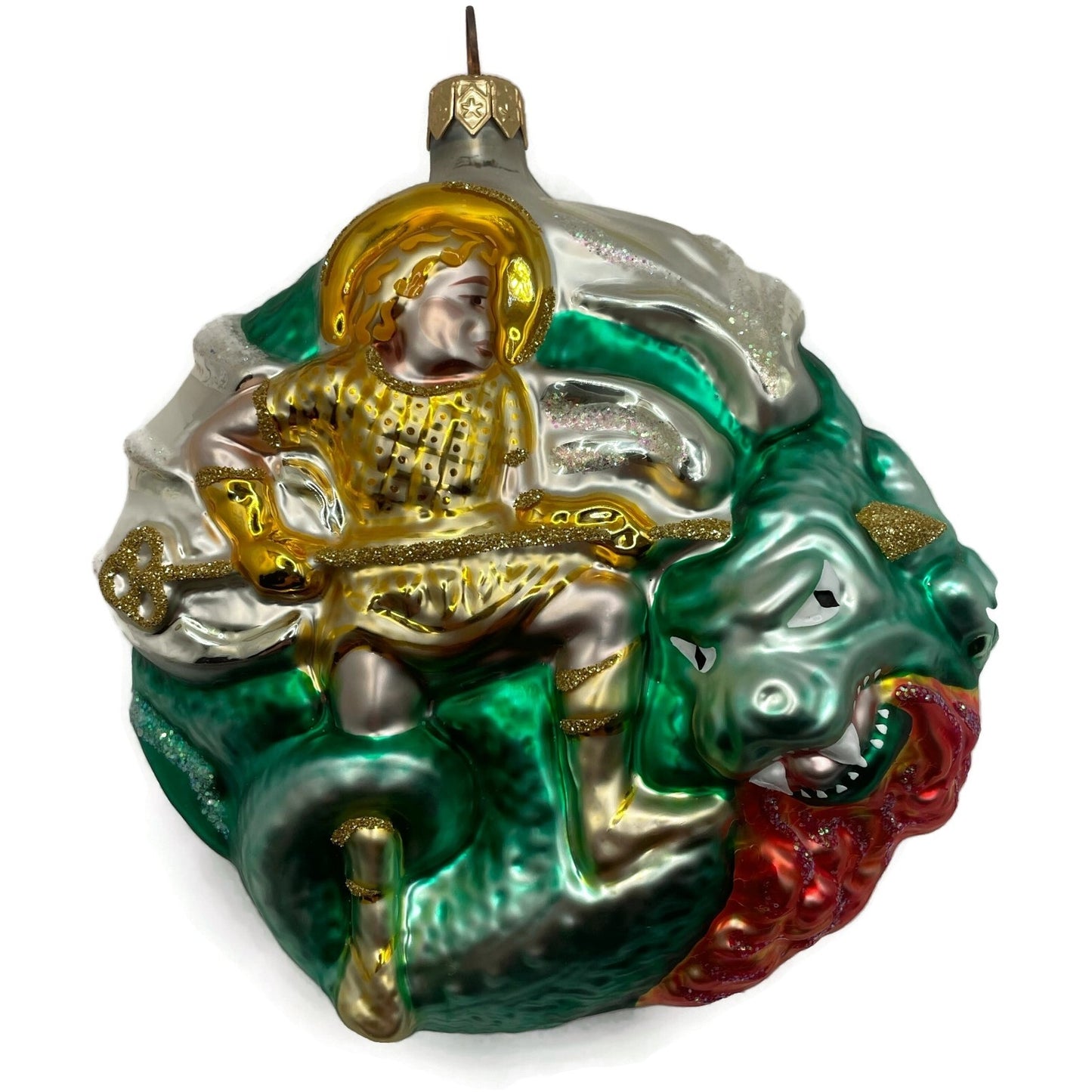 Patricia Breen St George And The Dragon Blonde Hair Christmas Tree Ornament Art