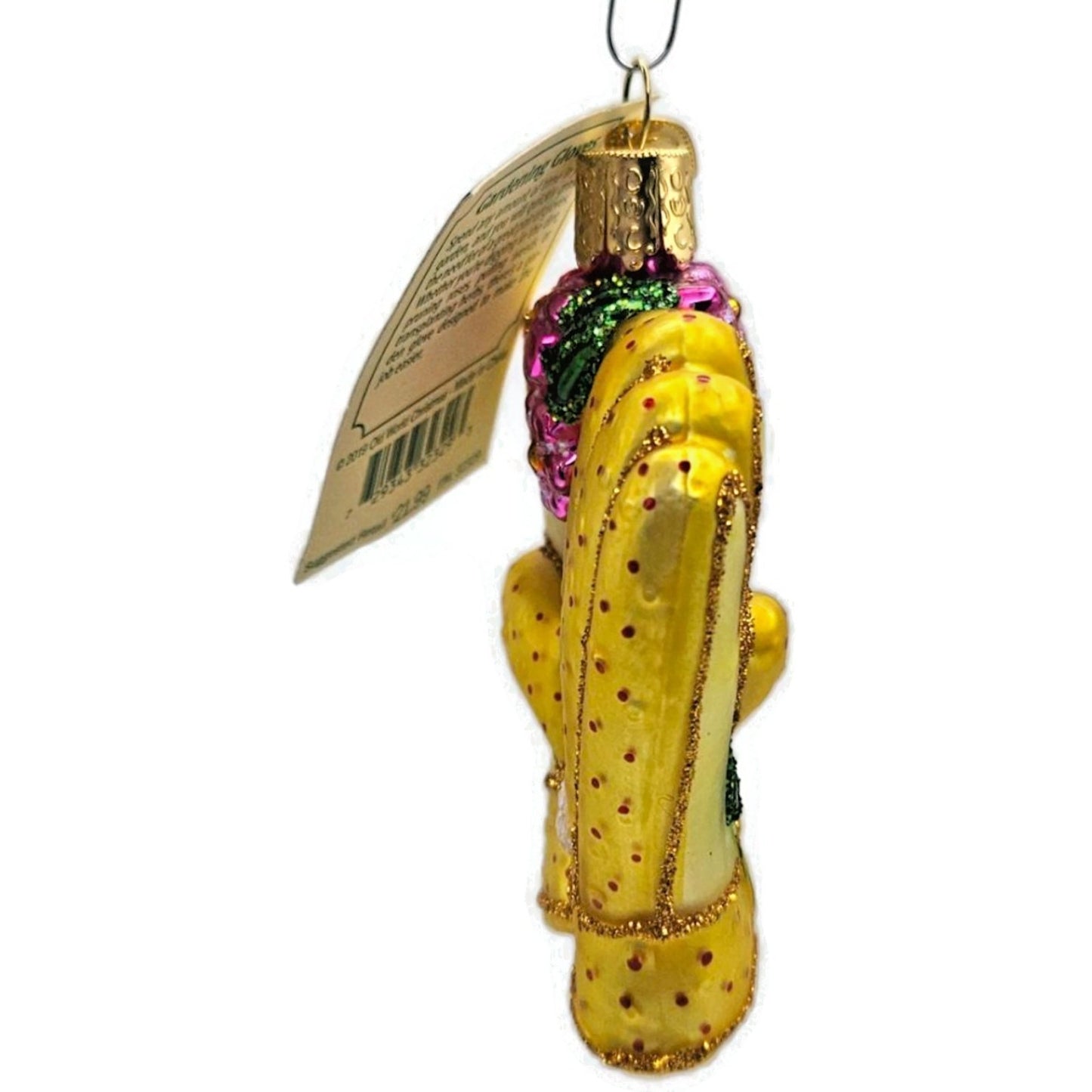 OWC Gardening Gloves Yellow Flowers Planting Old World Christmas Spring Ornament