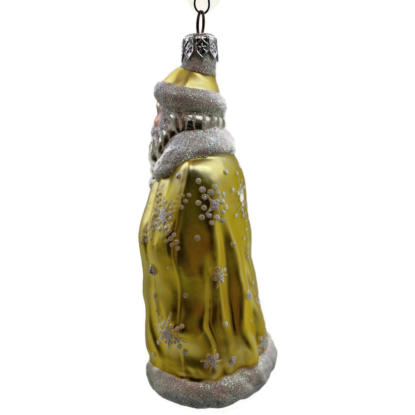Patricia Breen Santa of the North Citrine Snowflakes Christmas Tree Ornament
