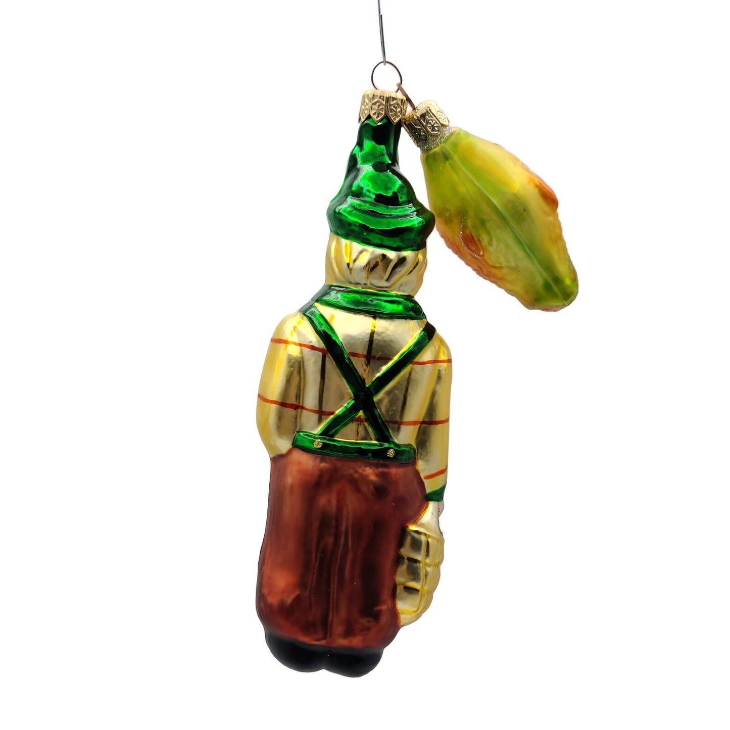 Patricia Breen Fisherboy and Fish Autumnal Fall Fishing Christmas Tree Ornament