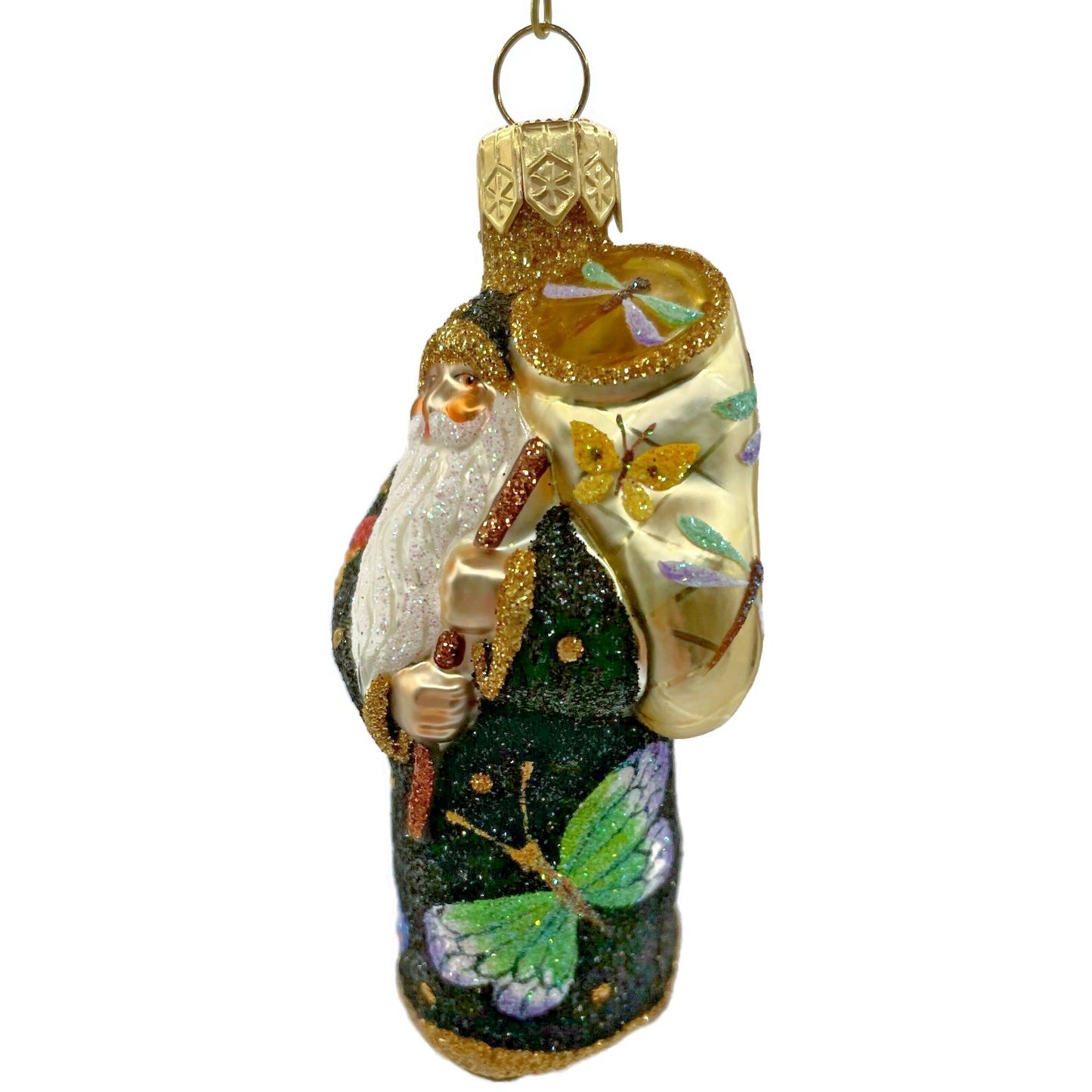 Patricia Breen Miniature Santa for Vera Black Butterfly Spring Decor Ornament