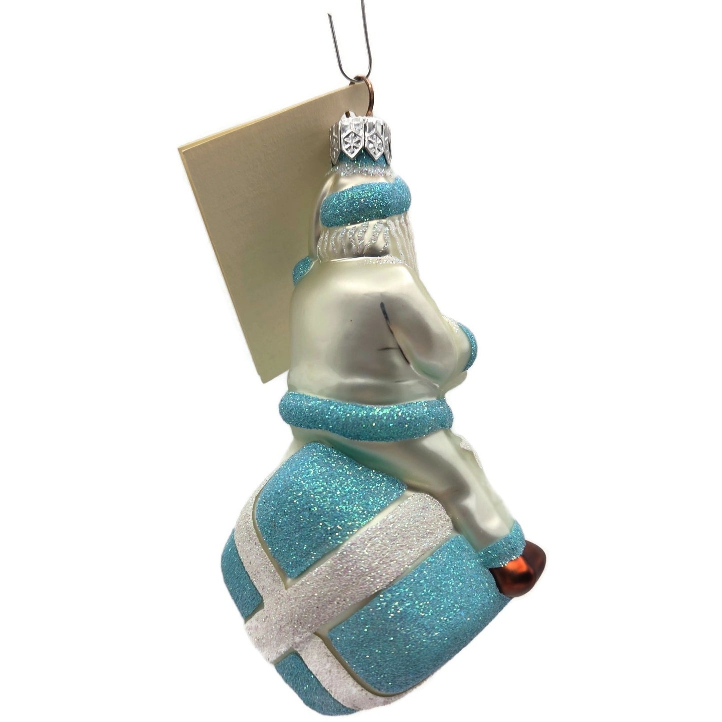 Patricia Breen For You Henry Blue Santa Claus Present Christmas Ornament
