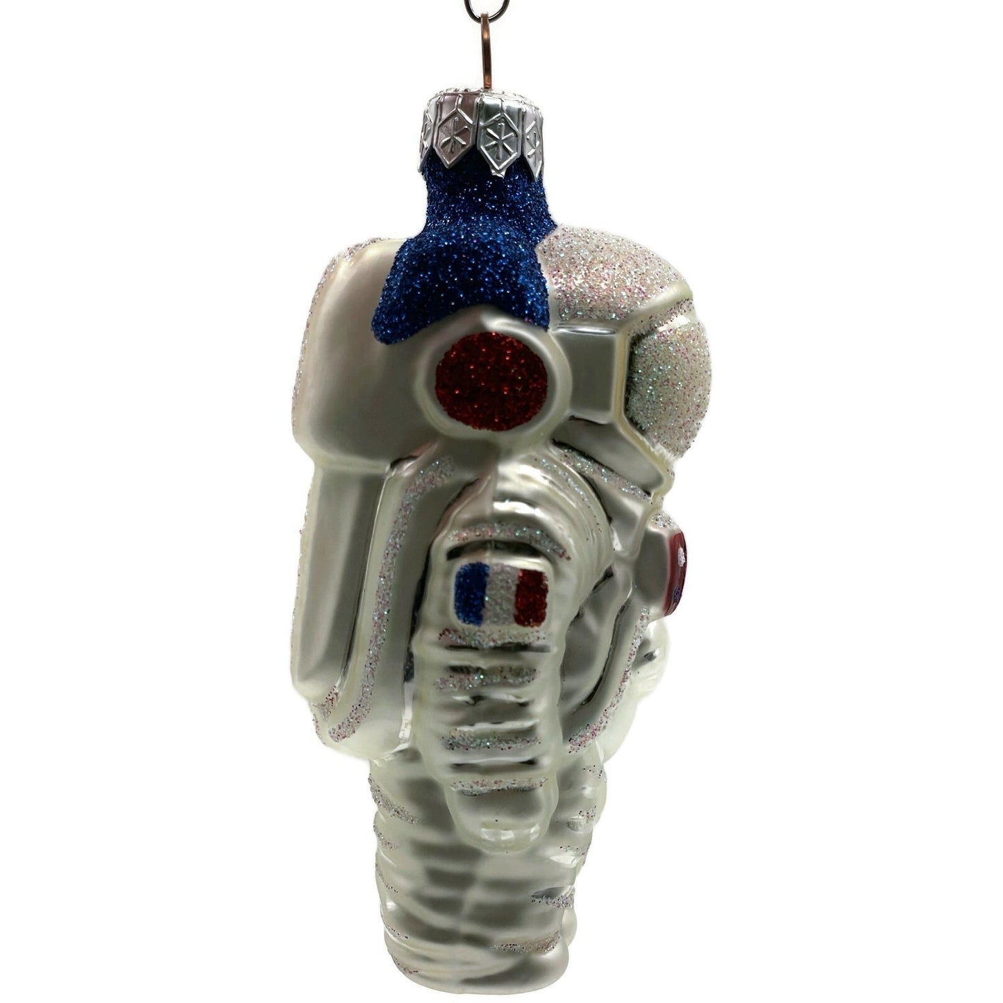 Patricia Breen A Walk on the Moon Spaceman Glittered Helmet Christmas Ornament