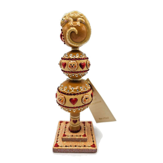 Patricia Breen Miniature Chameleon Finial Gingerbread Christmas Tree Ornament