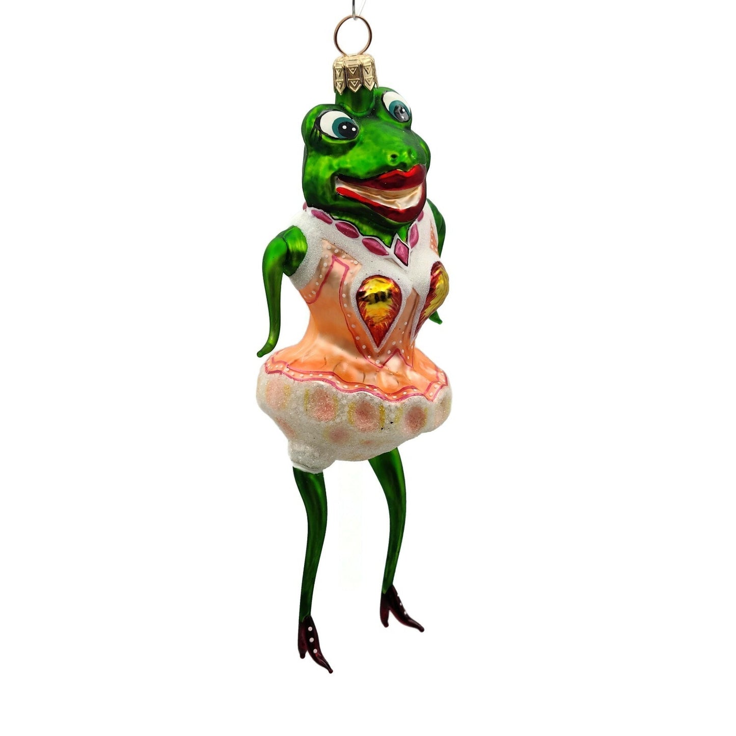 Slavic Treasures High Wire Honey Frog Halloween Christmas Tree Ornament 00403AFB