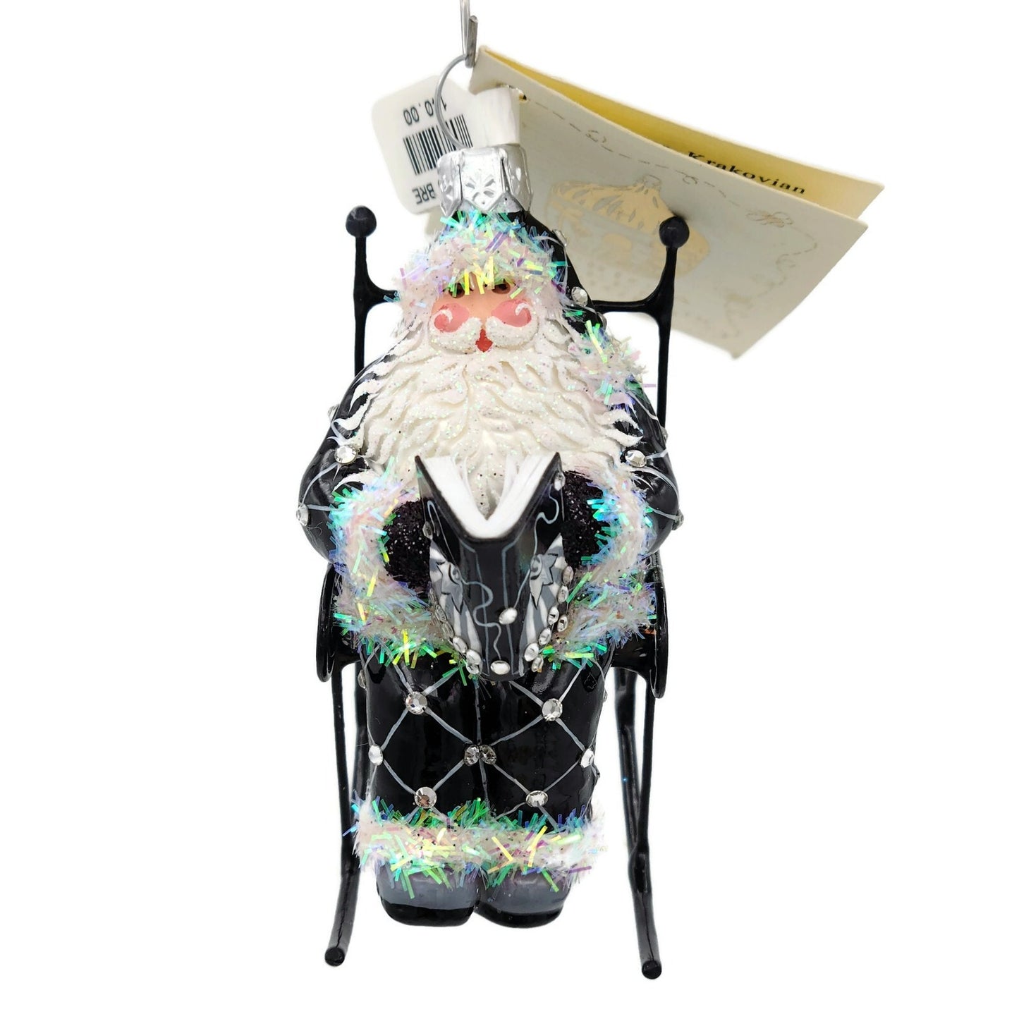 Patricia Breen Fitzgerald Santa Claus Rocking Chair Christmas Holiday Ornament