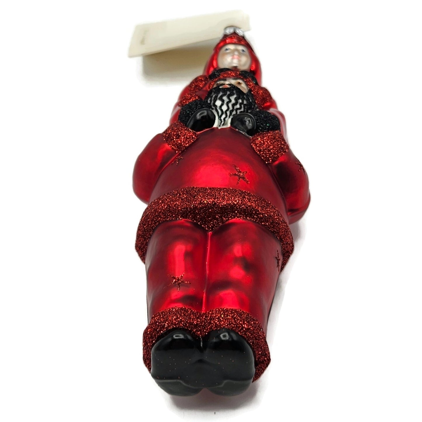 Patricia Breen Carry Me Santa Claus Devils Stars Red Halloween Tree Ornament