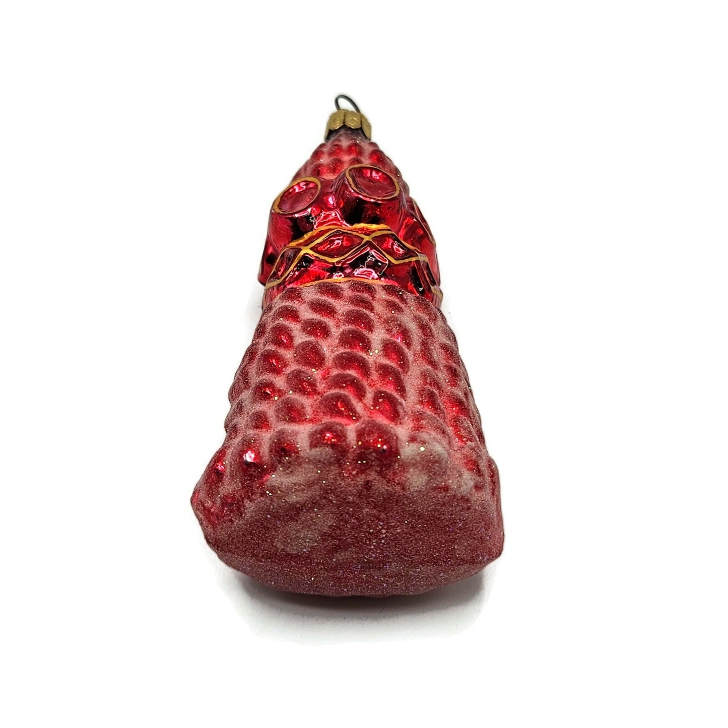 Christopher Radko Fancy Fringe Red Easter Spring Holiday Ornament 96-006-0