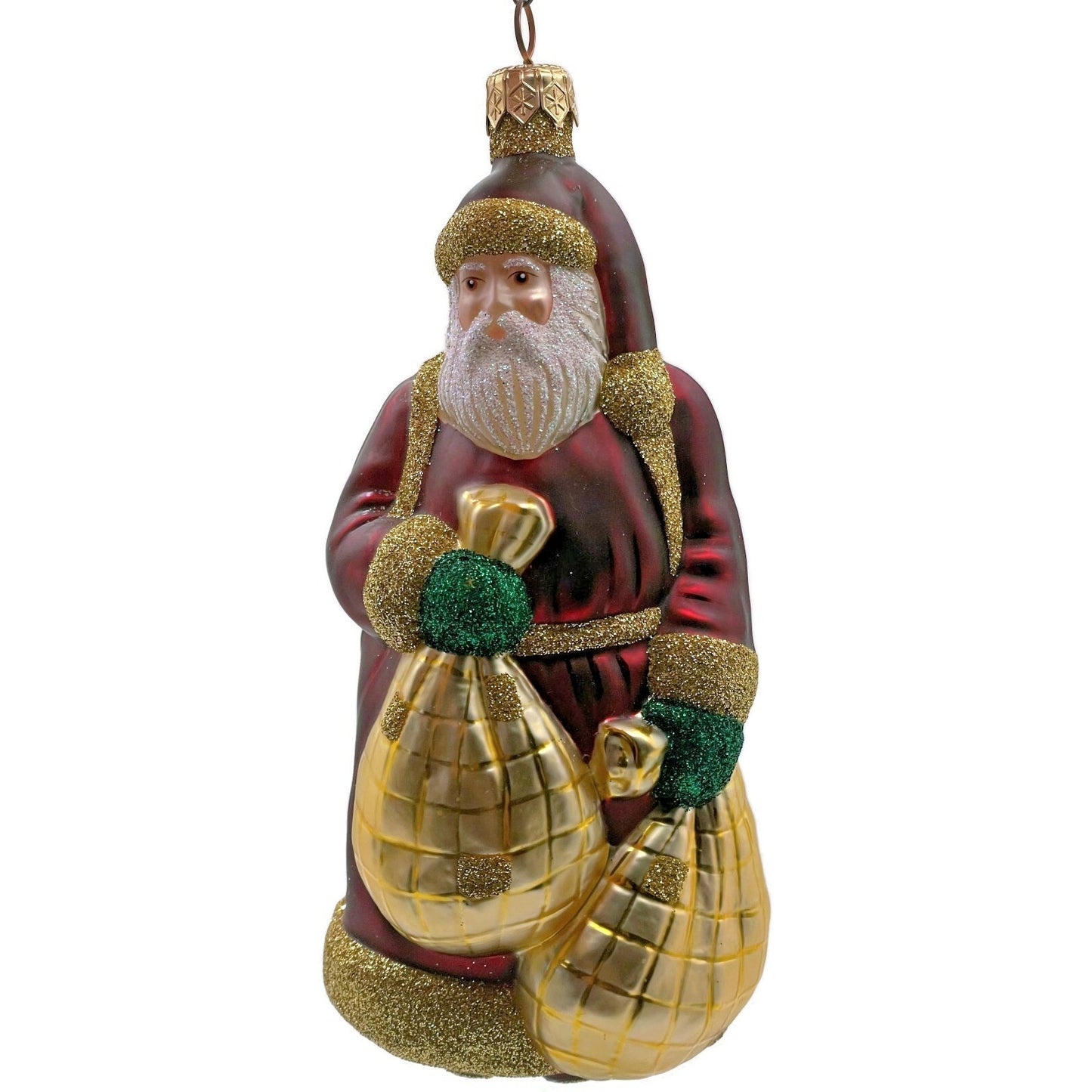 Patricia Breen Laden With Love Bordeaux Green Mittens Christmas Tree Ornament