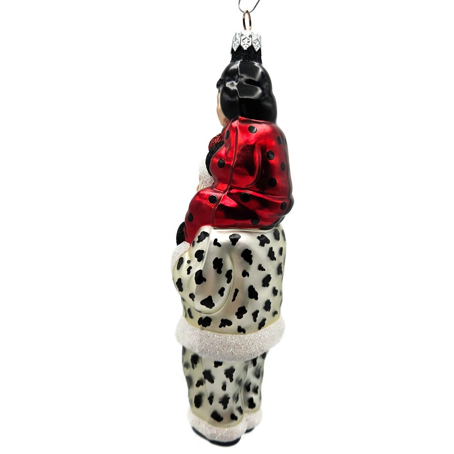 Patricia Breen Carry Me Santa Dalmatian and Ladybug Halloween Christmas Ornament