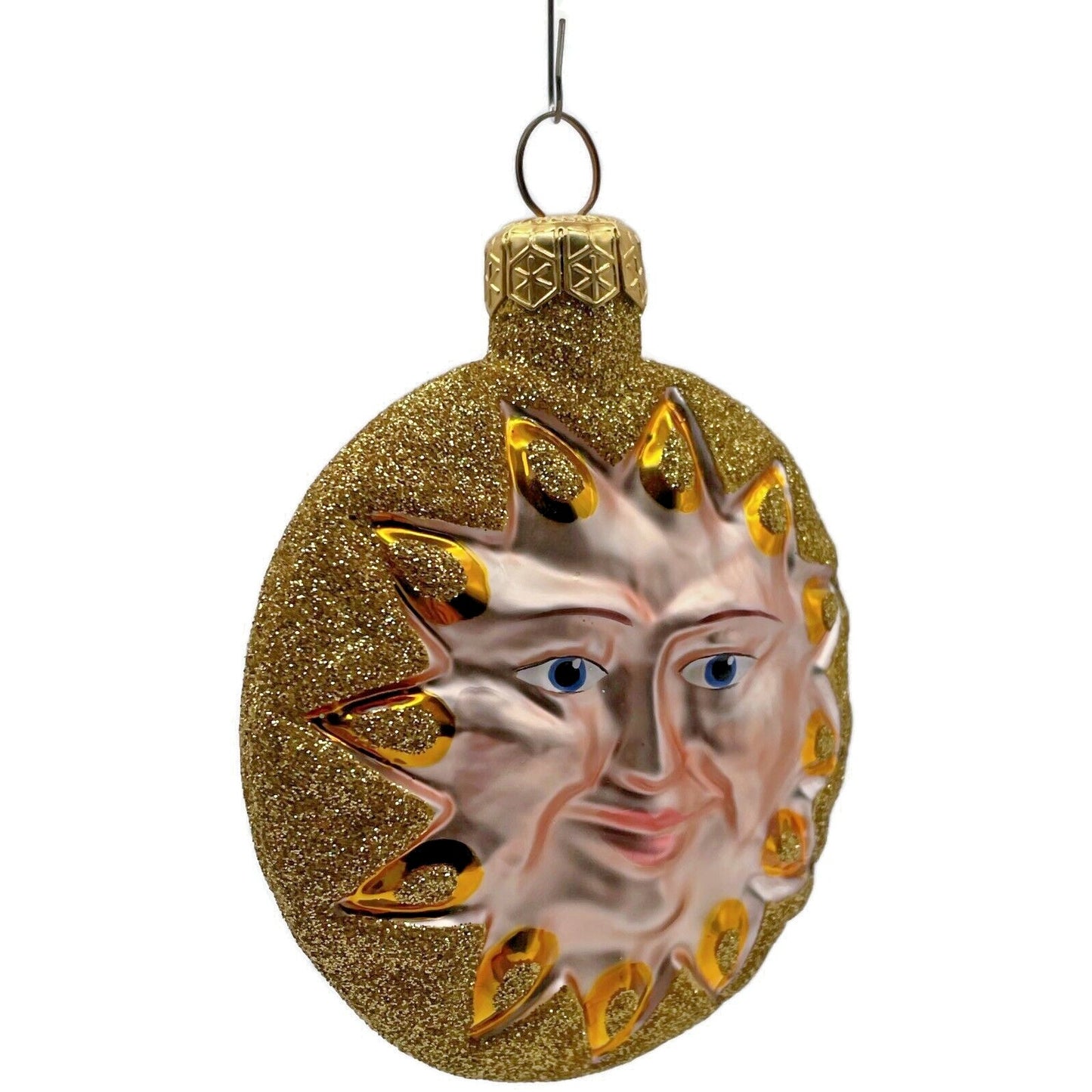 Patricia Breen Sunflower Sun Gold Glittered Tips Summer Christmas Tree Ornament