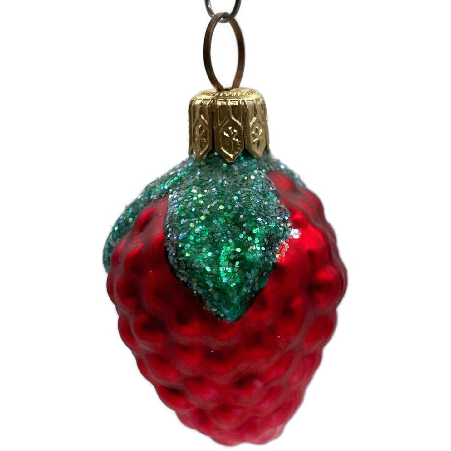 Patricia Breen Frosted Raspberry Red Fruit Summer Christmas Tree Ornament
