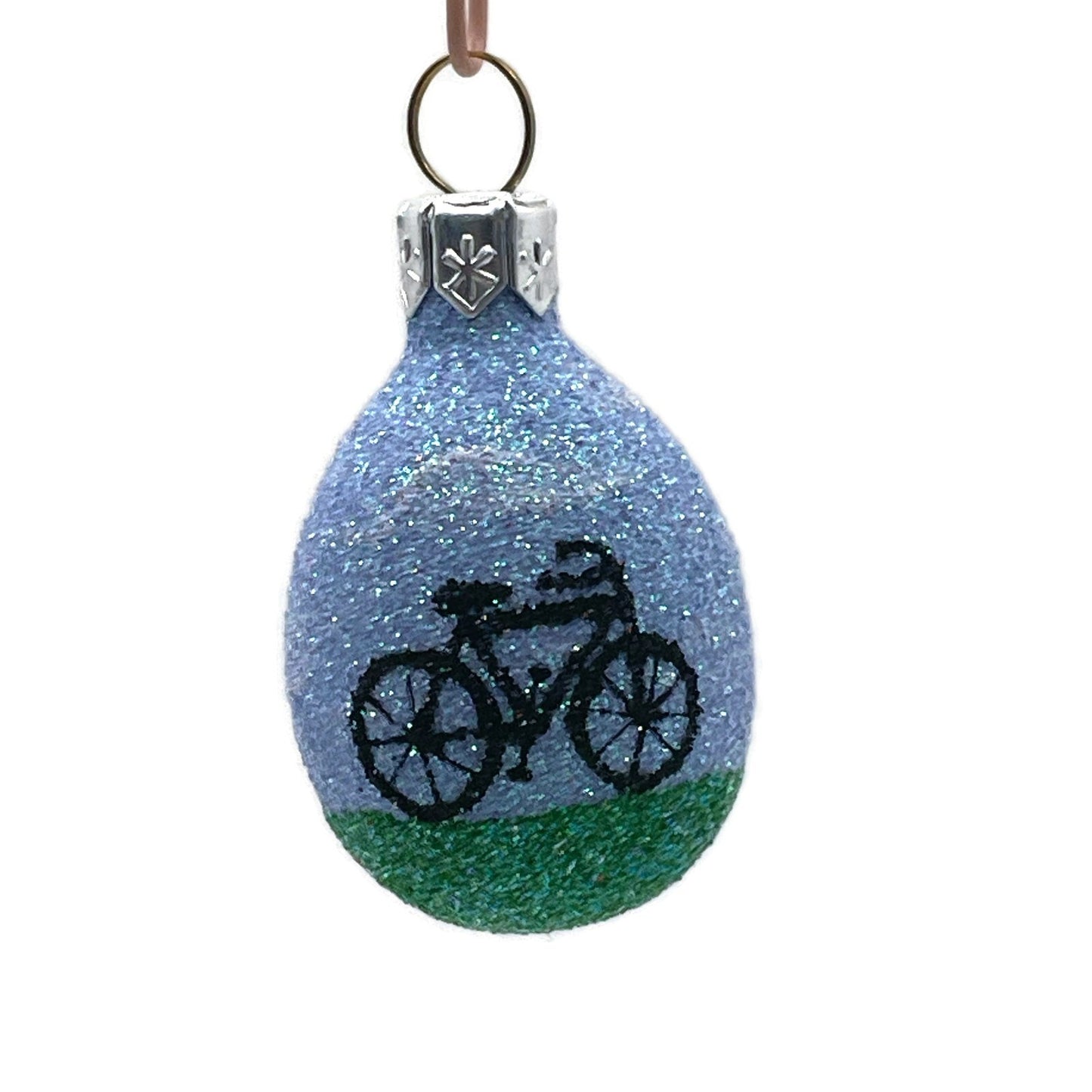 Patricia Breen Miniature Egg Go Ride your Bike Easter Christmas Tree Ornament