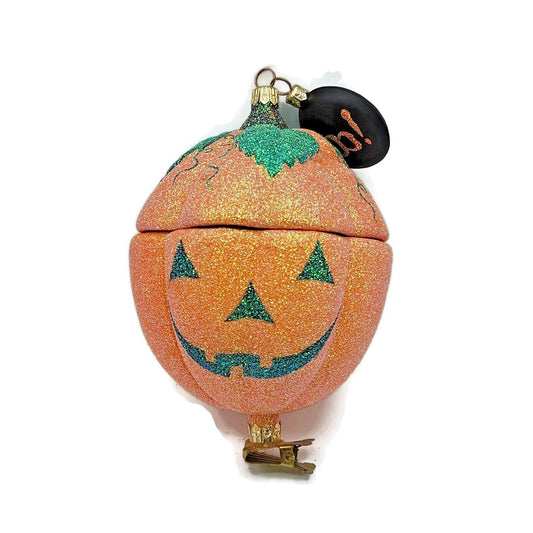 Patricia Breen Great Pumpkin Halloween Jack-O-Lantern Clip On Christmas Ornament