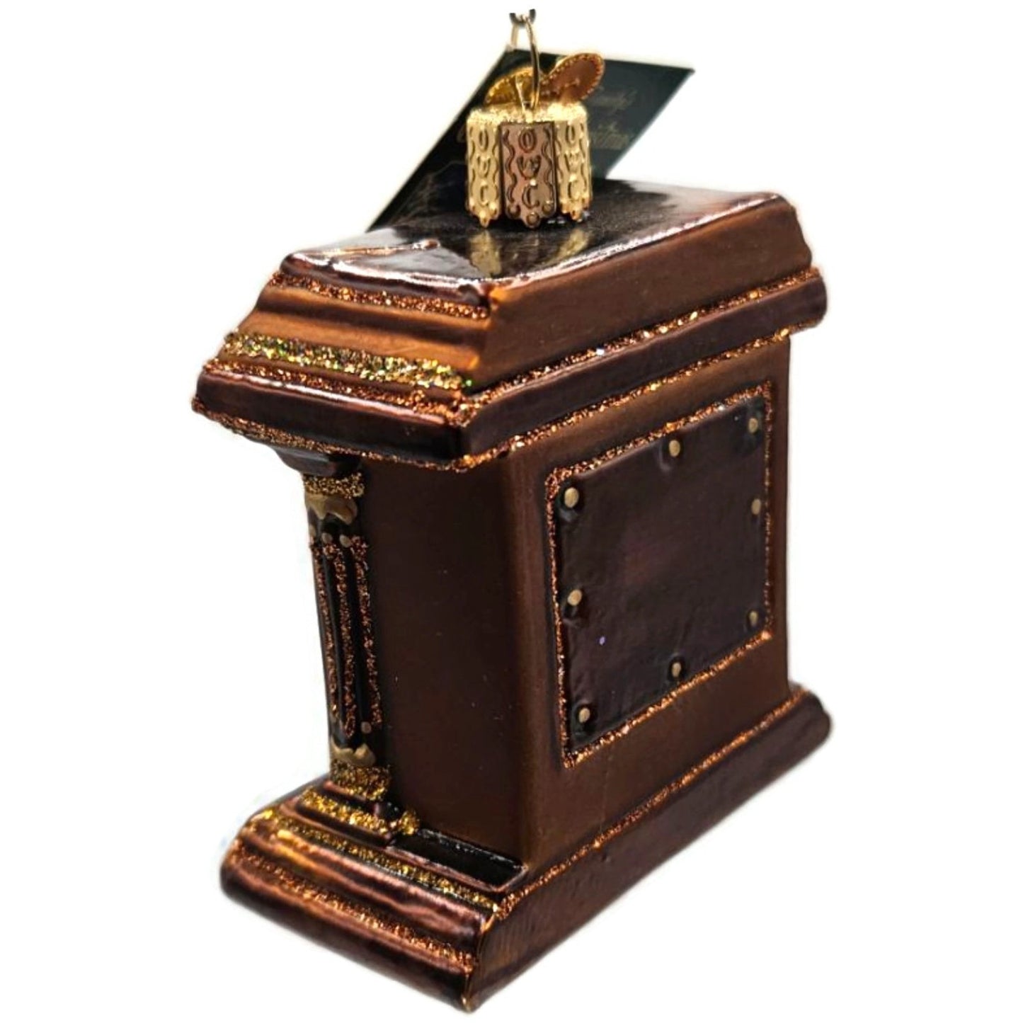 Mantel Time Clock Old Fashion Ornament OWC Old World Christmas Holiday Decor