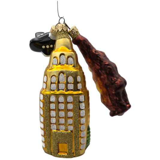 Patricia Breen Manhattan Ape Gold Black Plane King Kong Christmas Tree Ornament