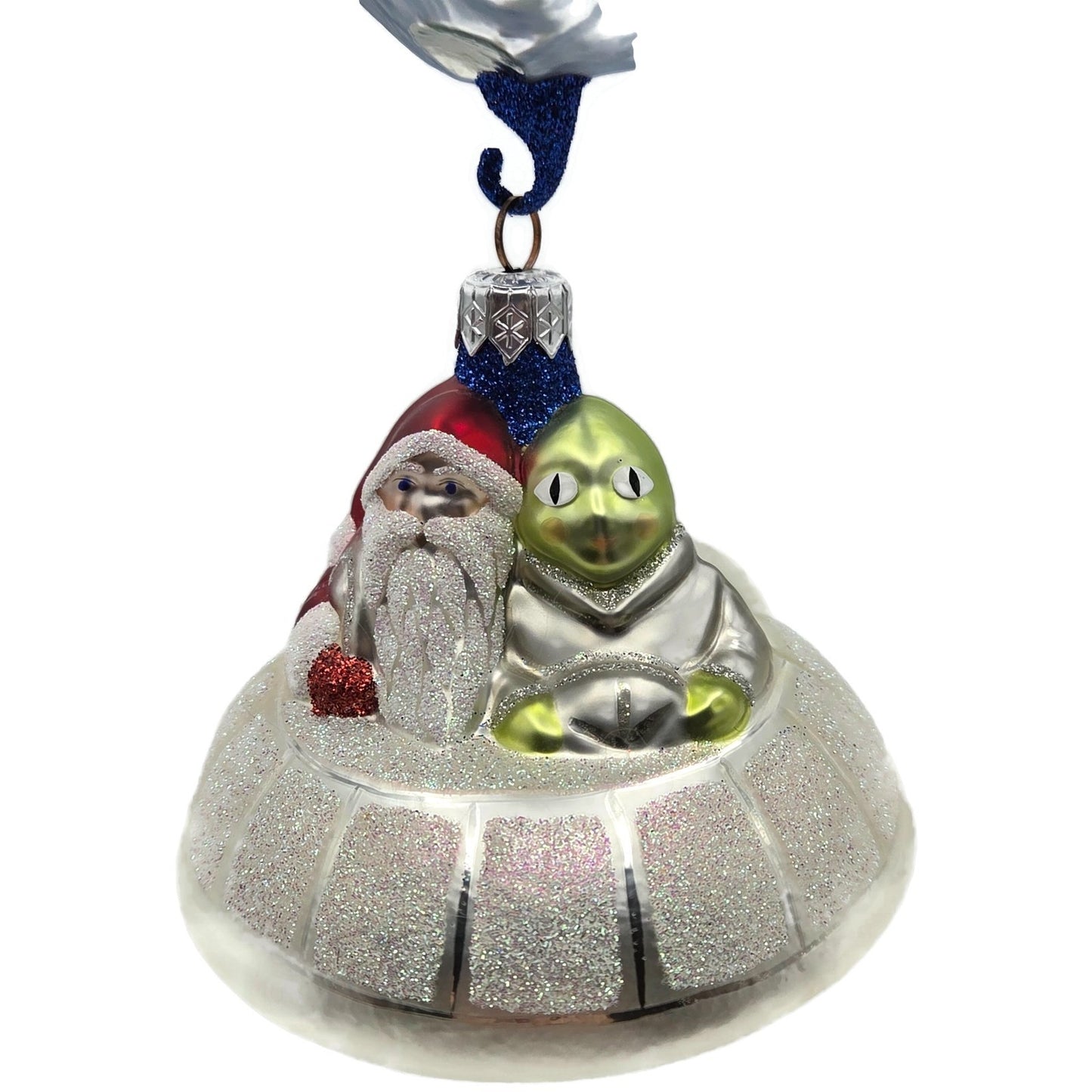 Patricia Breen Christmas in the Cosmos Santa Claus Alien Christmas Tree Ornament