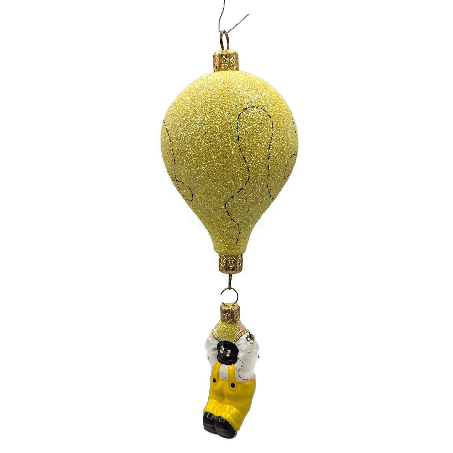 Patricia Breen Miniature Balloon Boy Bees Yellow Spring Christmas Tree Ornament