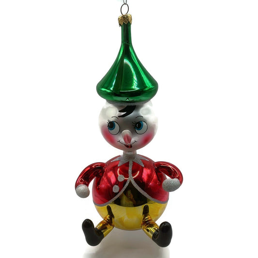 Christopher Radko Roly Poly Pinocchio Italian Christmas Tree Ornament 94-328