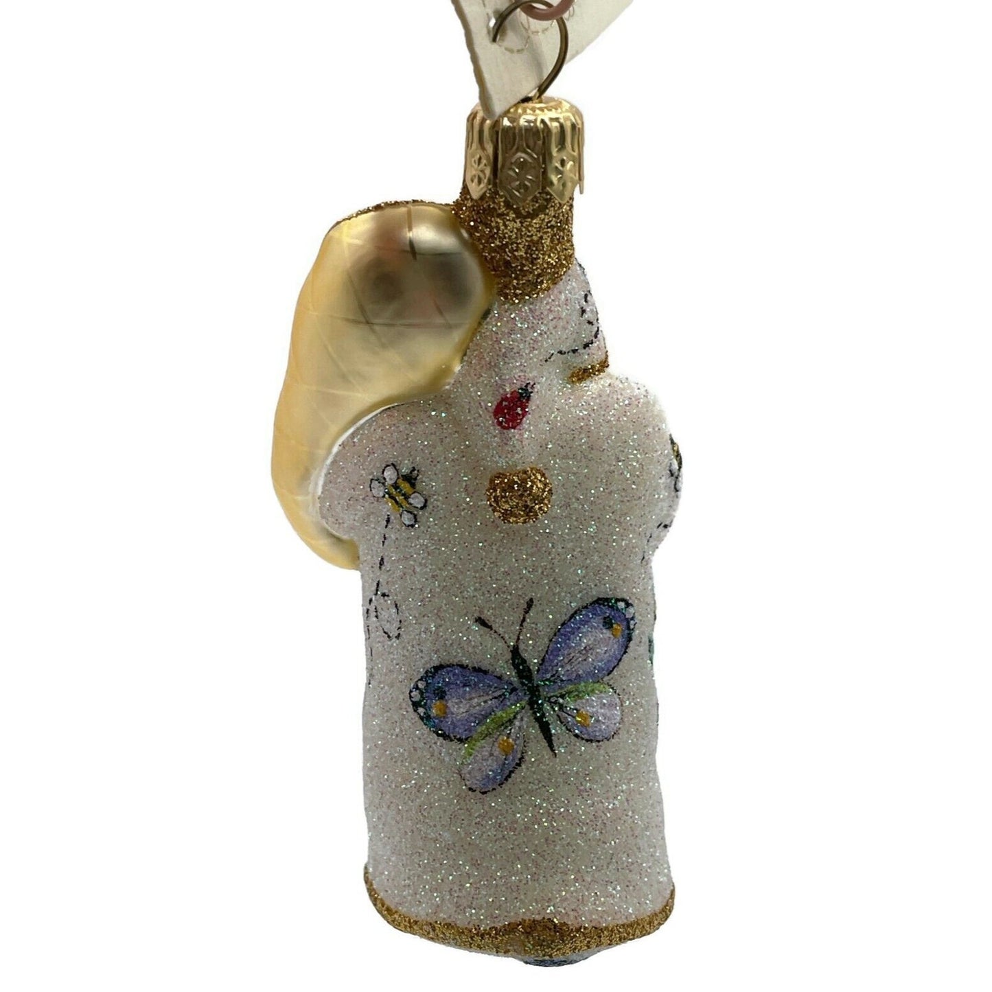 Patricia Breen Miniature Santa for Vera Pearl Butterfly Spring Holiday Ornament