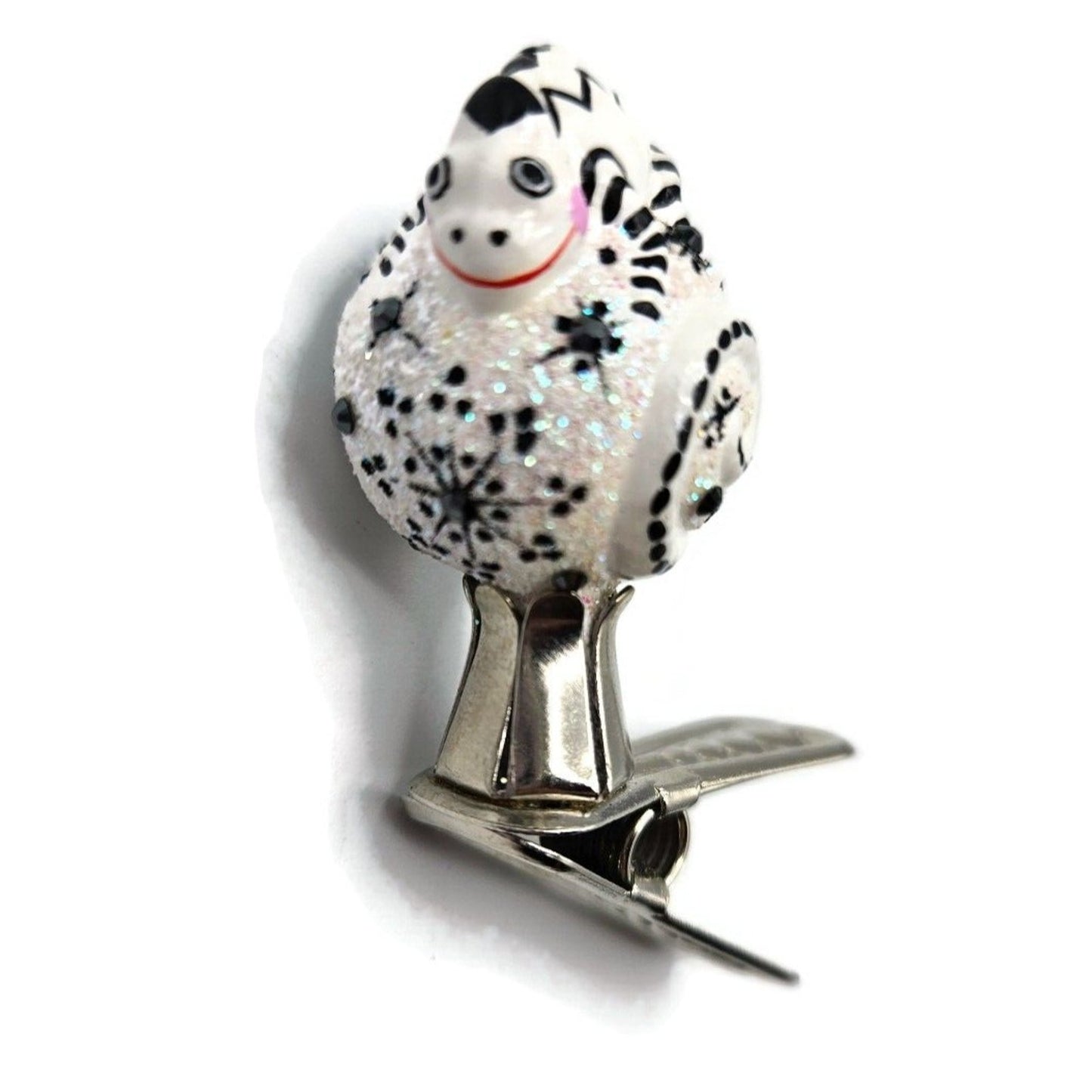 Patricia Breen Petite Miniature Chameleon Snowflakes Pearl Christmas Ornament