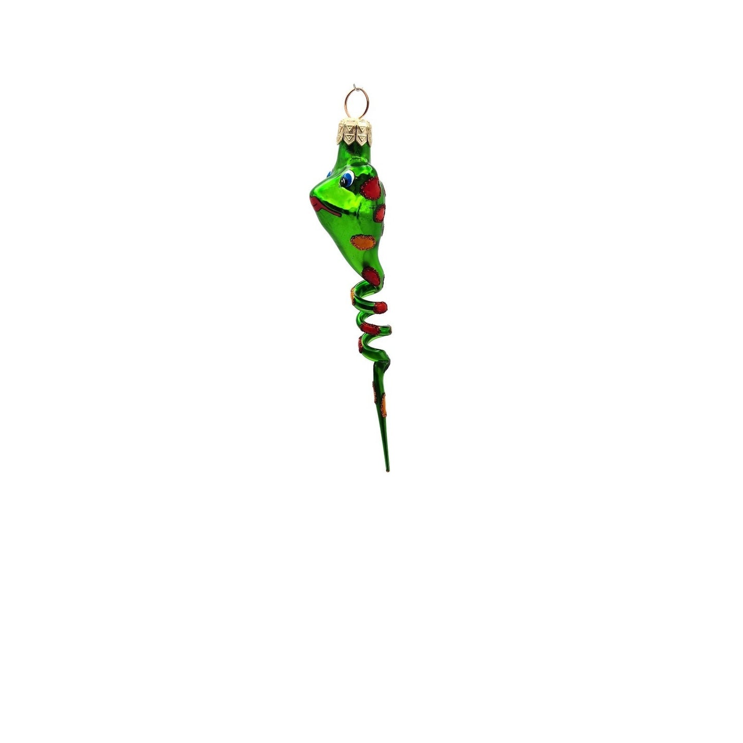 Slavic Treasures Twisted Toad Green Halloween Christmas Tree Ornament SP-EV-00