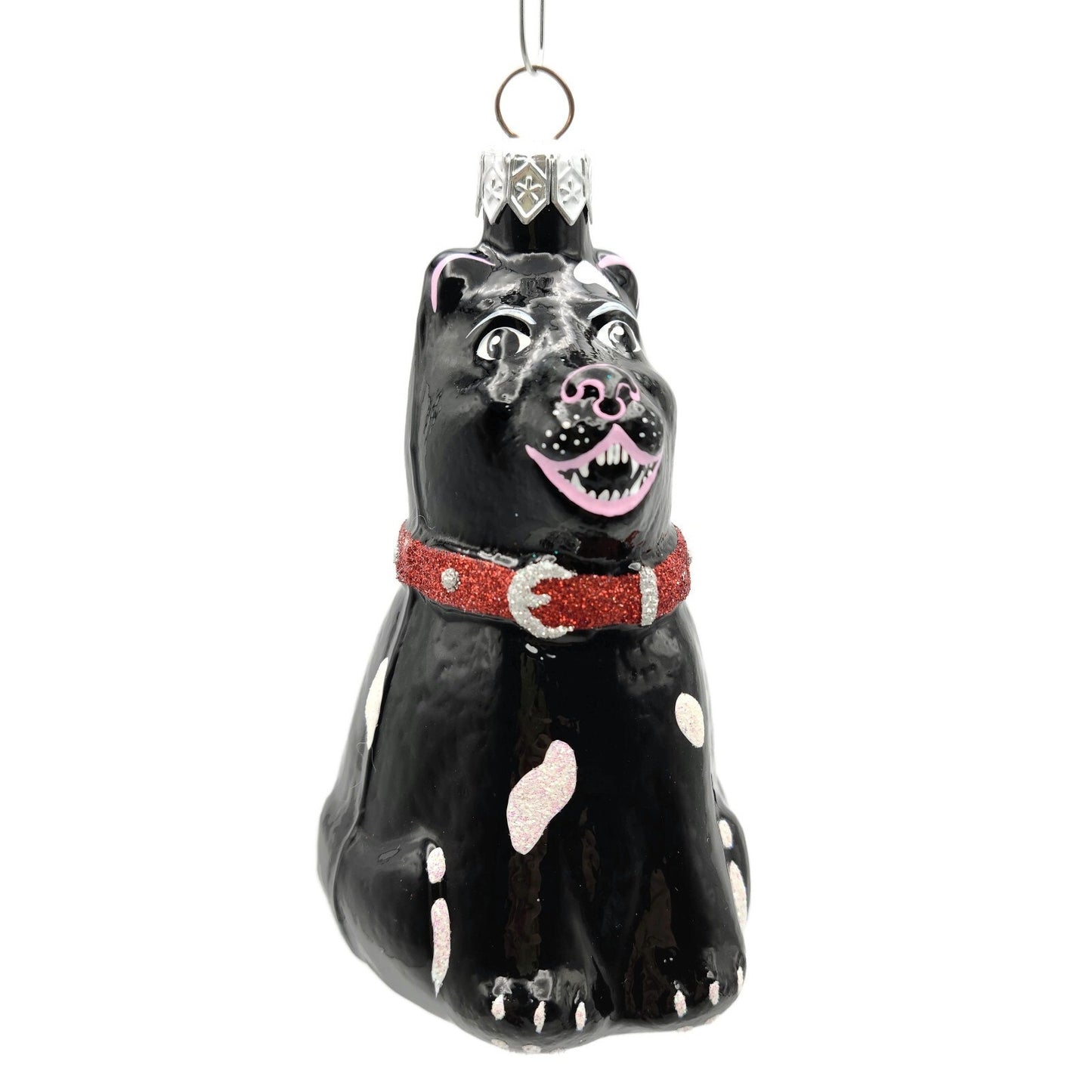 Patricia Breen Laughing Dog Black Fangs Hey Diddle Diddle Christmas Ornament