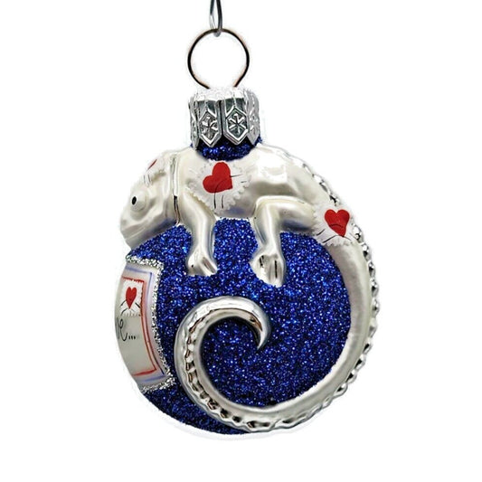 Patricia Breen Miniature Chameleon Surprise Letters Valentines Holiday Ornament