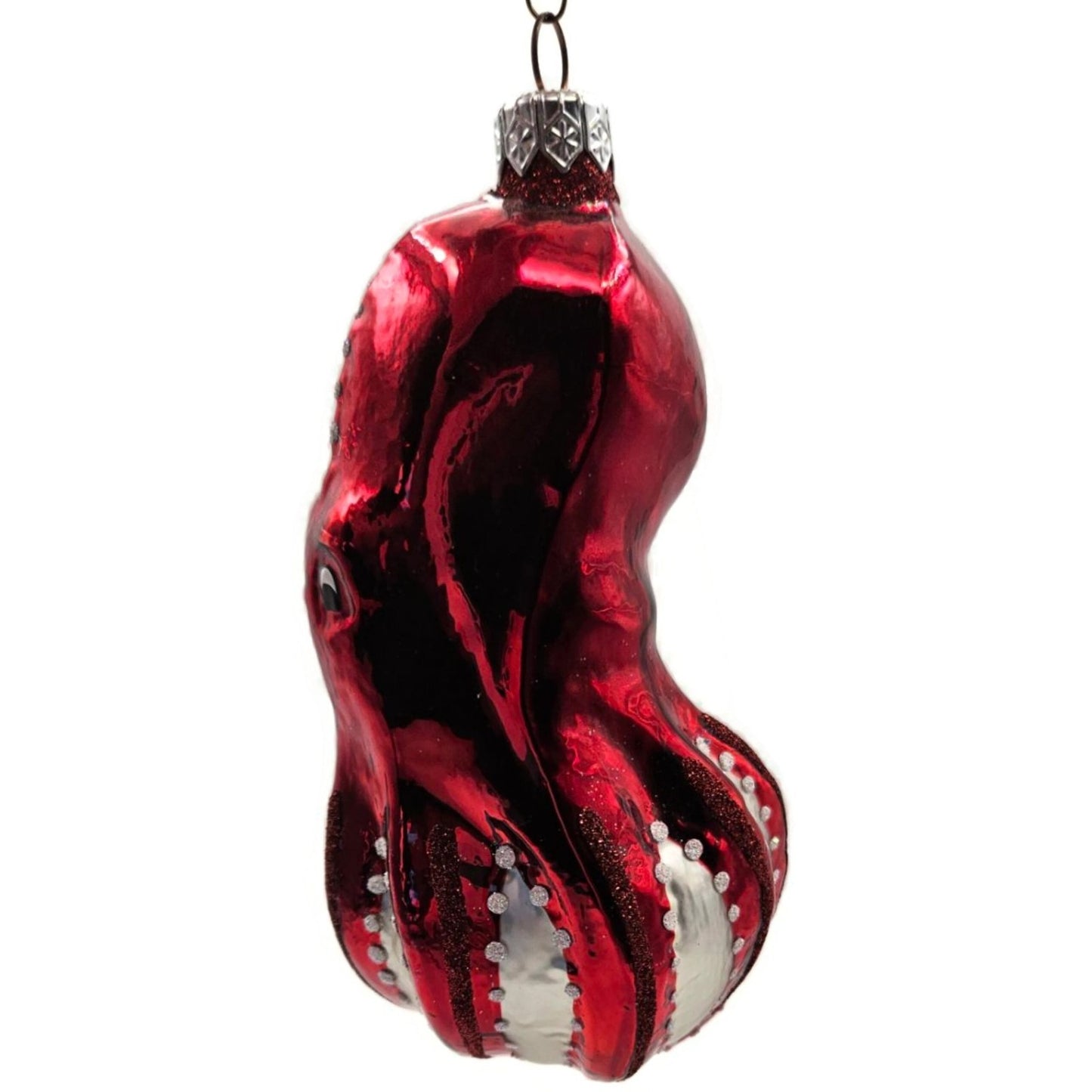 Patricia Breen Olivier Octopus Red Nautical Sea Spring Christmas Tree Ornament