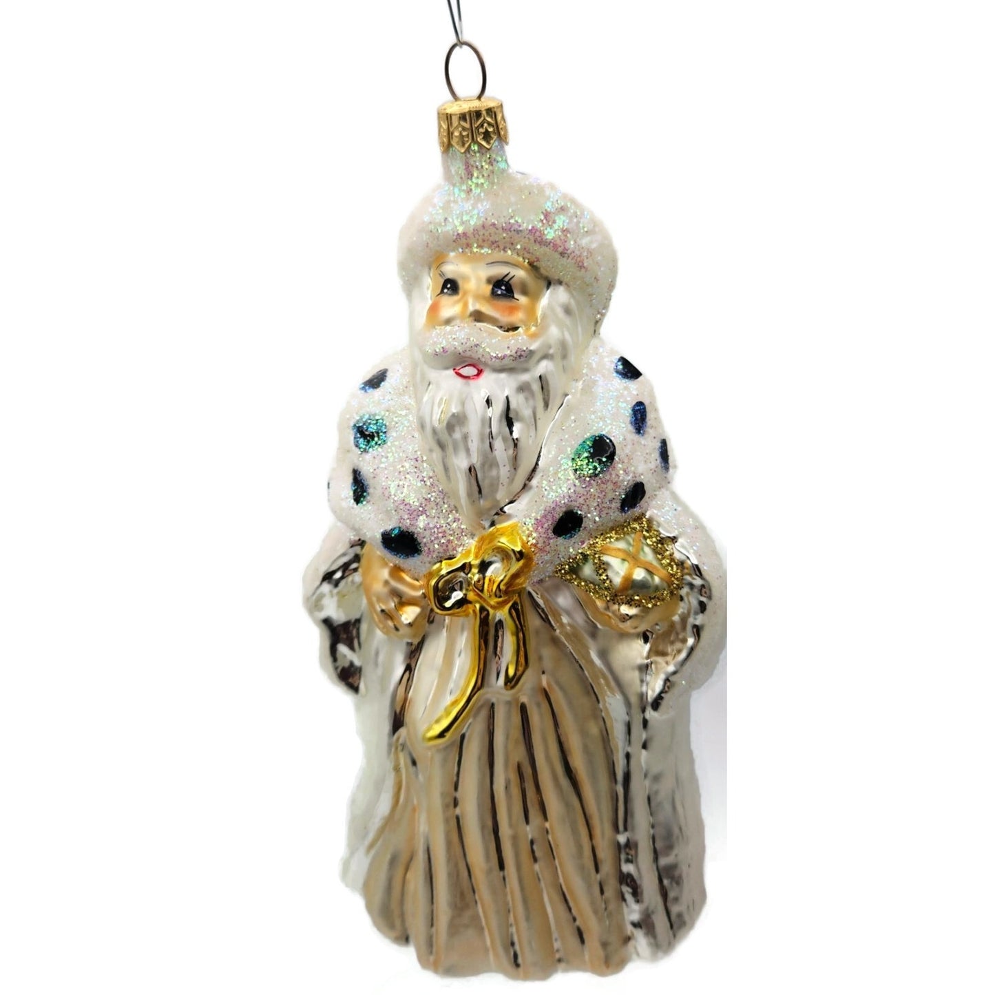 Christopher Radko Ermine Santa Claus Winter Dream Christmas Tree Ornament 962500