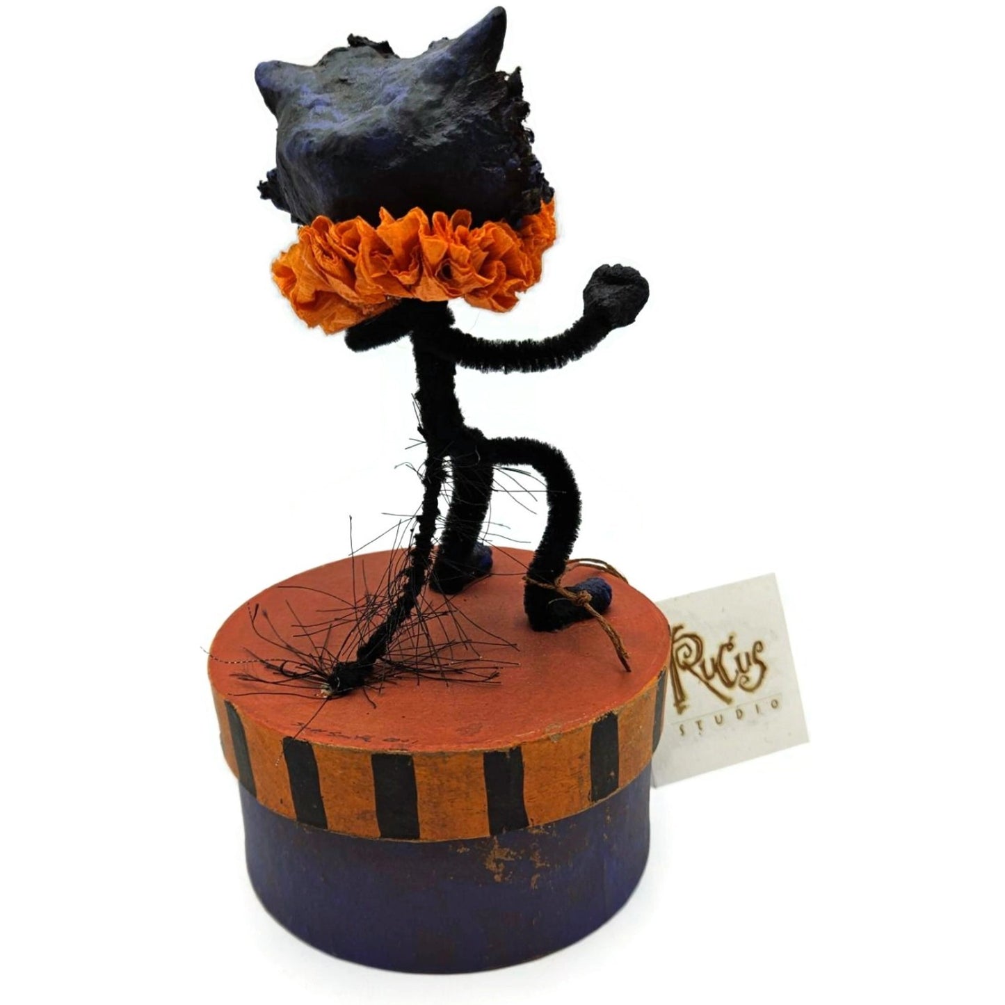 Rucus Studio Scott Smith Brat Cat Halloween Purple Black Figure Candy Box Decor