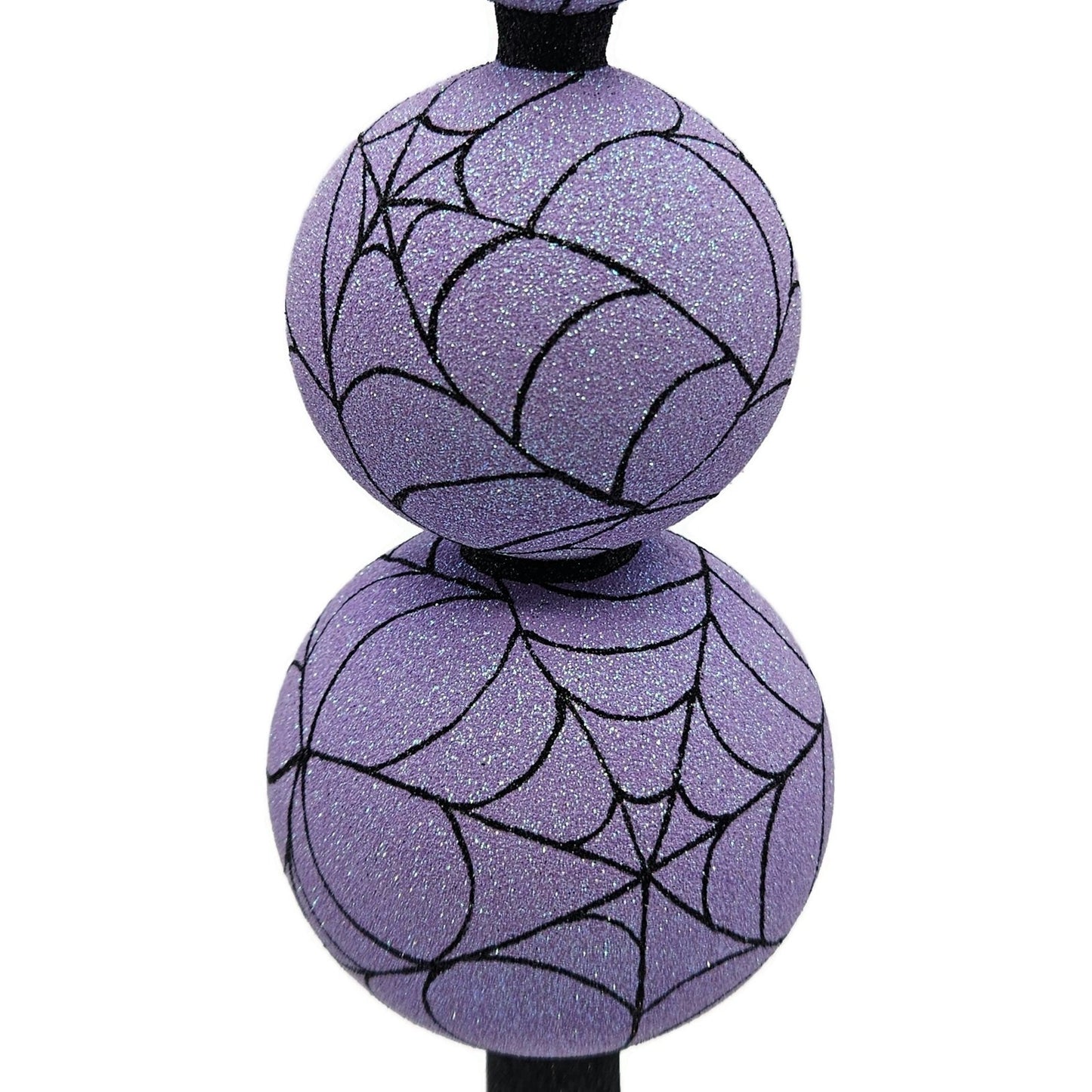 Patricia Breen Webmaster Purple Spider Web Finial Halloween Holiday Tree Topper