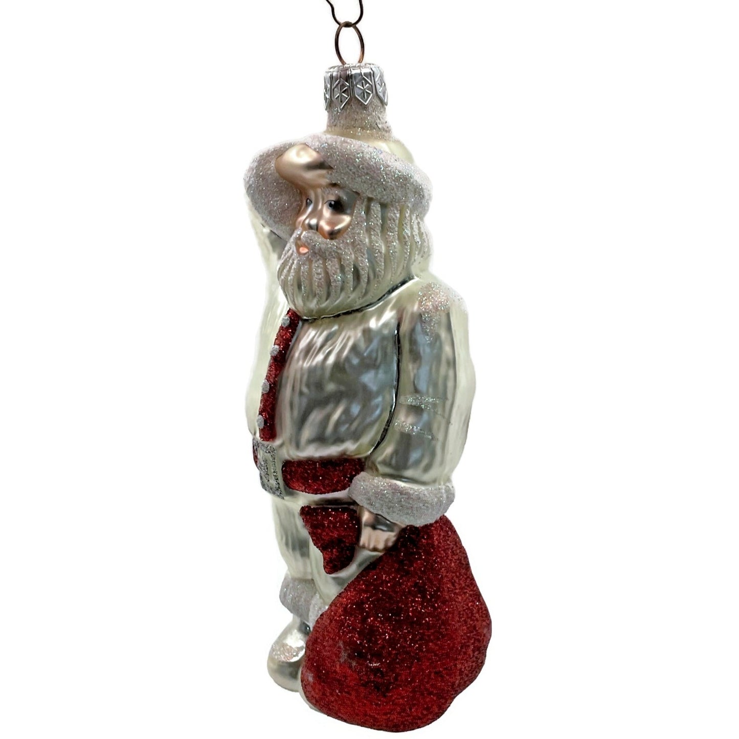 Patricia Breen A Santa for Thomas Pearl Red Bag Christmas Tree Ornament