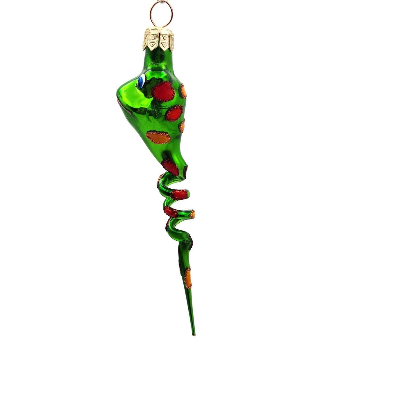 Slavic Treasures Twisted Toad Green Halloween Christmas Tree Ornament SP-EV-00