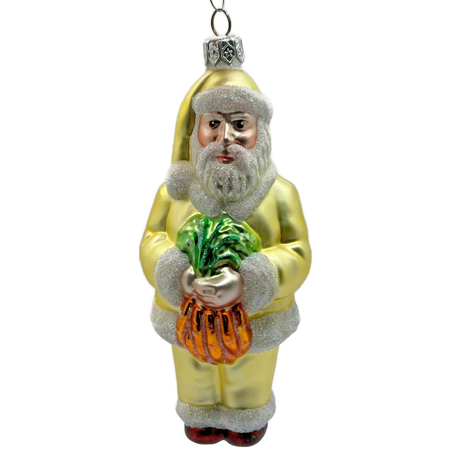 Patricia Breen Ornament A Snack For Rudolph Yellow Santa Carrots Christmas Tree
