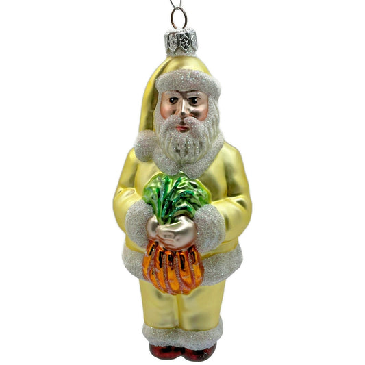 Patricia Breen Ornament A Snack For Rudolph Yellow Santa Carrots Christmas Tree