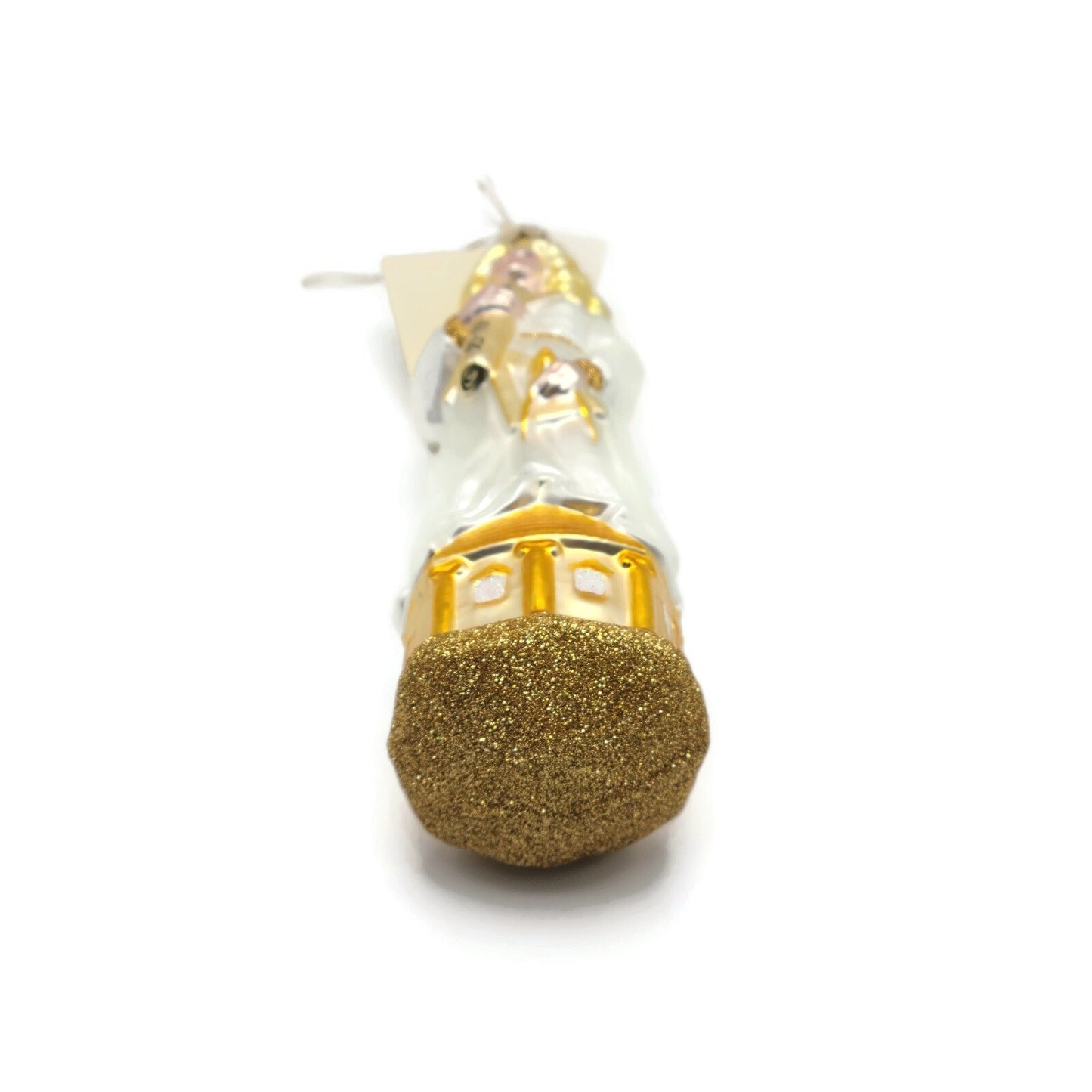 Patricia Breen Saint Barbara Pearl White Gold Religious Christmas Tree Ornament