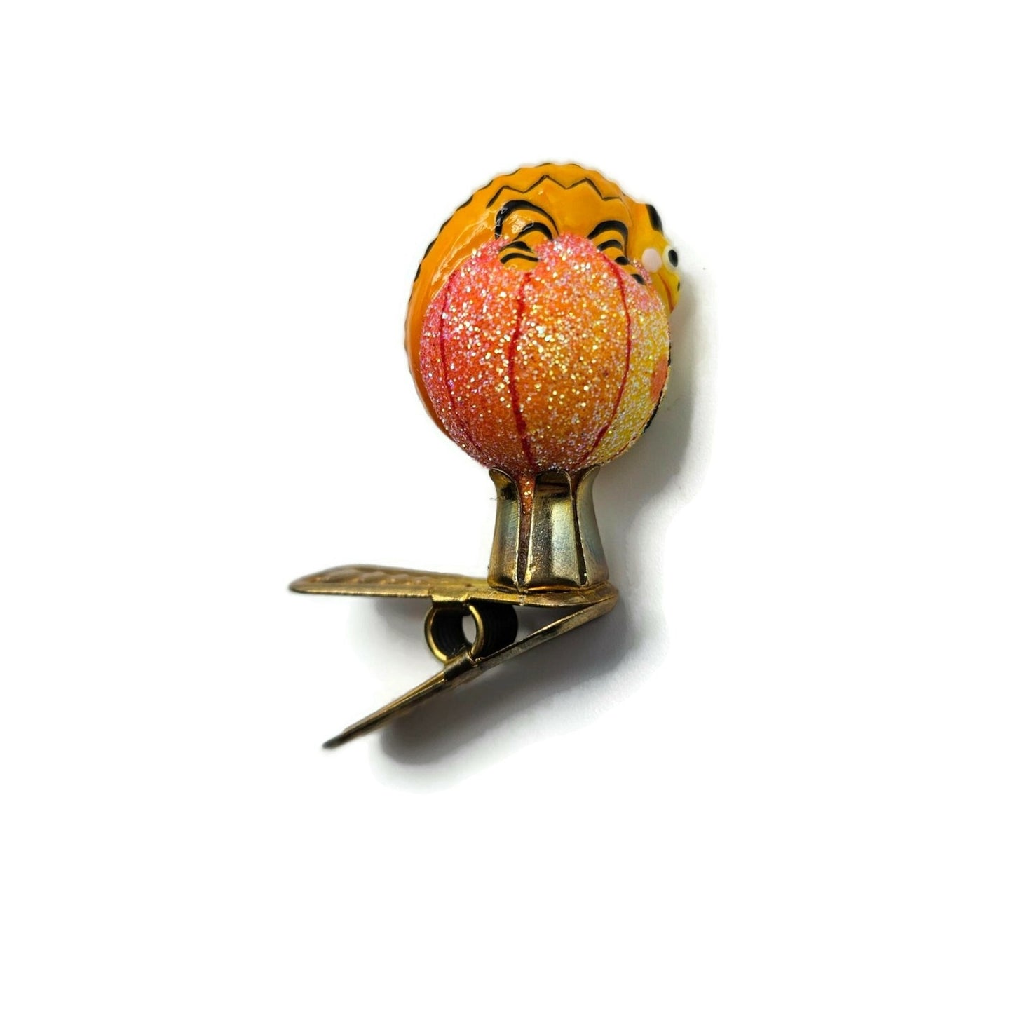 Patricia Breen Petite Miniature Chameleon Jack O Lantern Halloween Clip Ornament