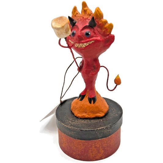 Rucus Studio Scott Smith Little Red Roaster Devil Figure Halloween Container