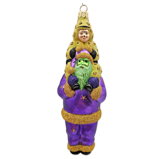 Patricia Breen Carry Me Santa Frankenstein Leopard Boy Stars Halloween Ornament