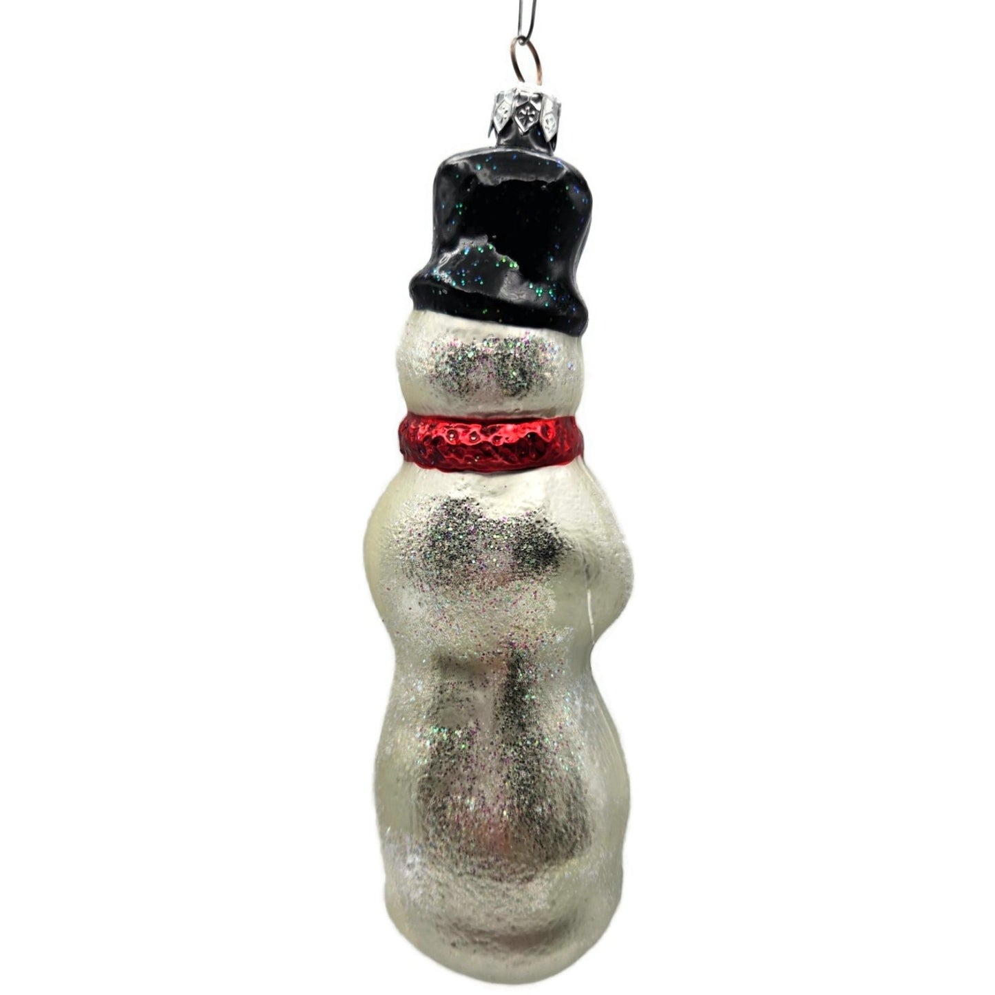 Christopher Radko Snowman With Broom Red Scarf Christmas Tree Ornament