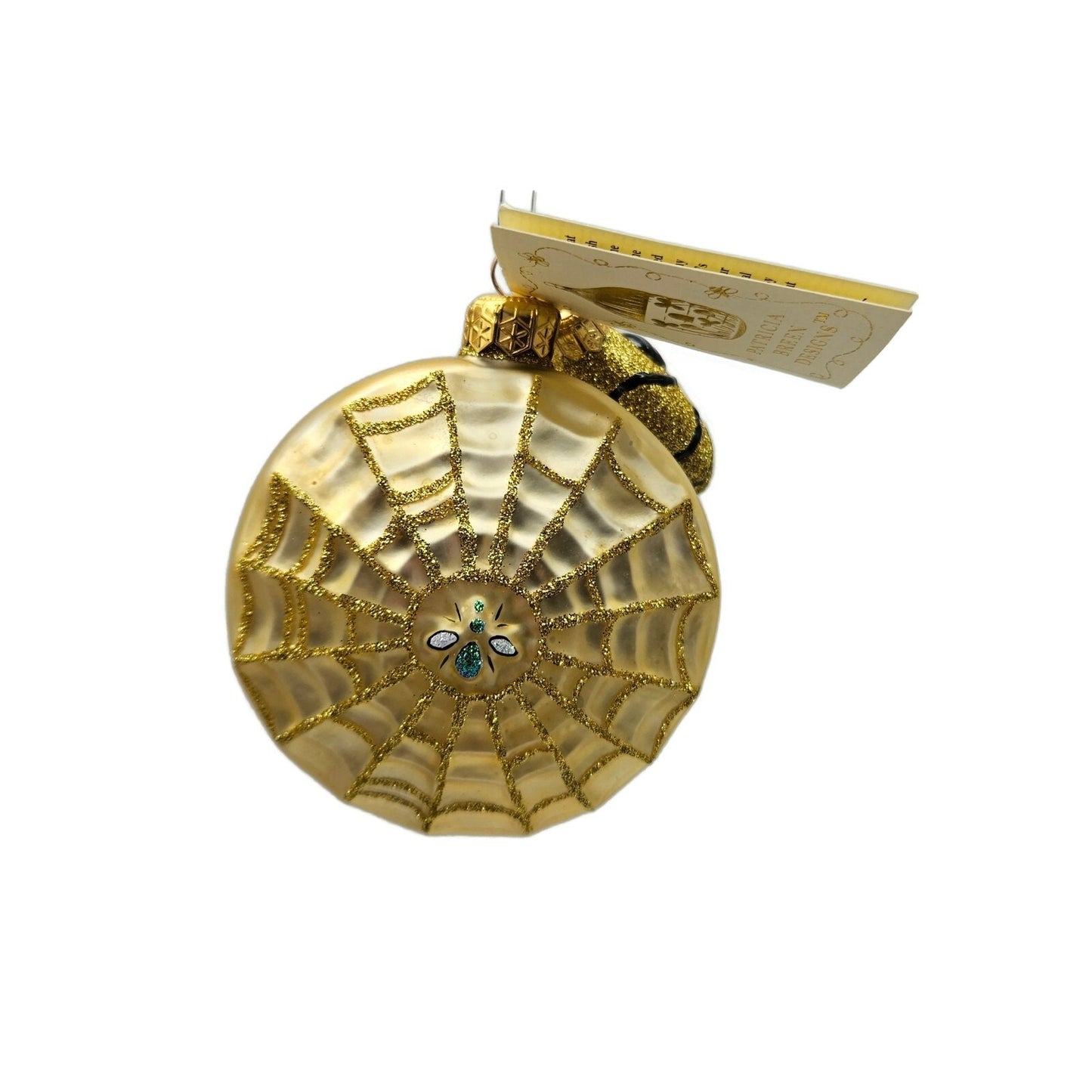 Patricia Breen Victorian Spider Web Gold Halloween Christmas Tree Ornament