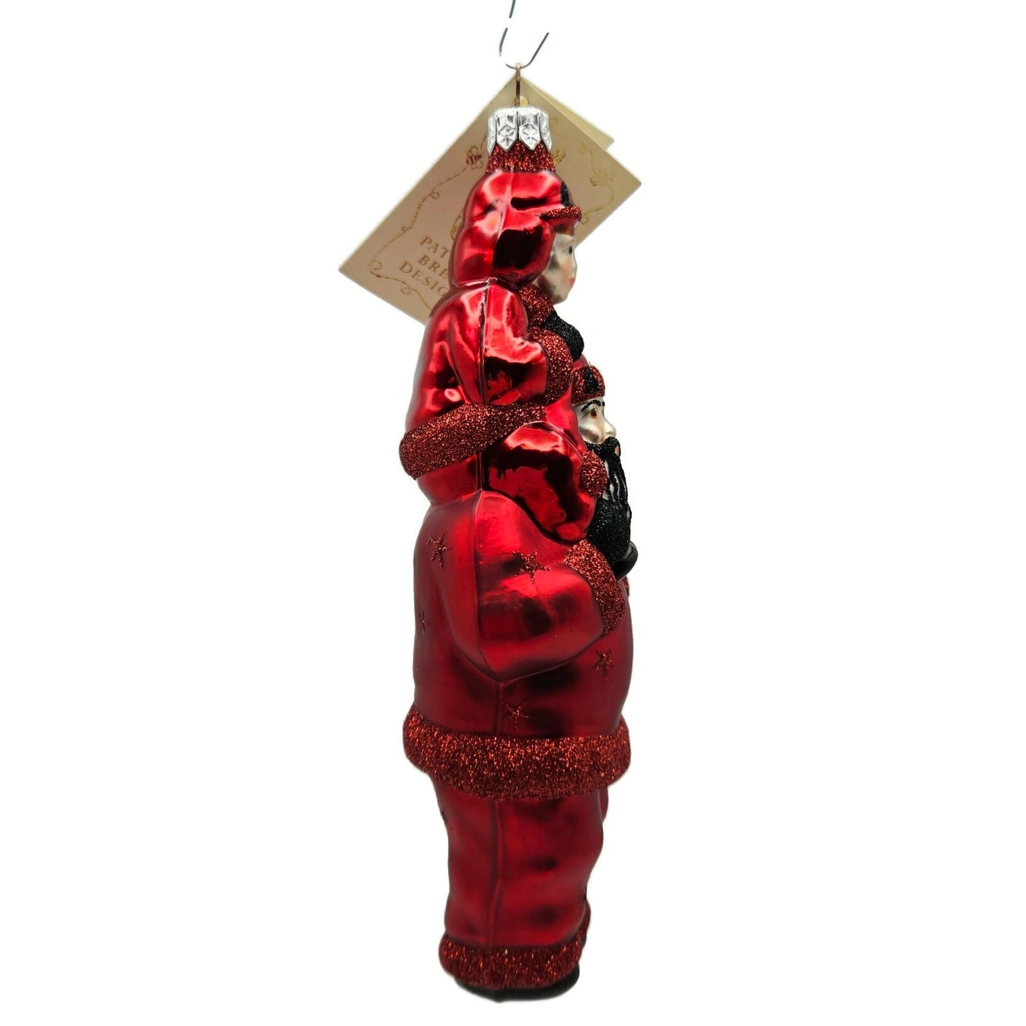 Patricia Breen Carry Me Santa Claus Devils Stars Red Halloween Tree Ornament