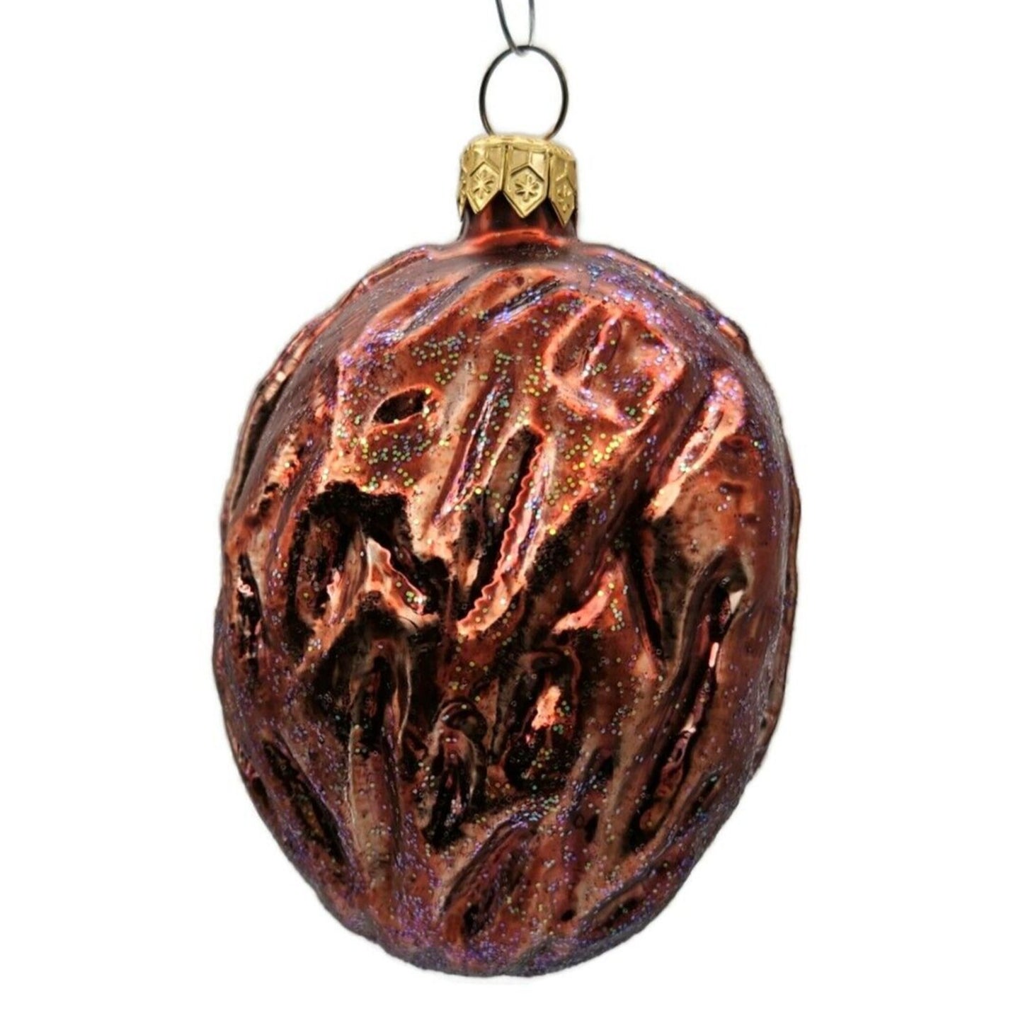 Christopher Radko Jumbo Walnut Brown Fall Christmas Tree Ornament 95-249-0
