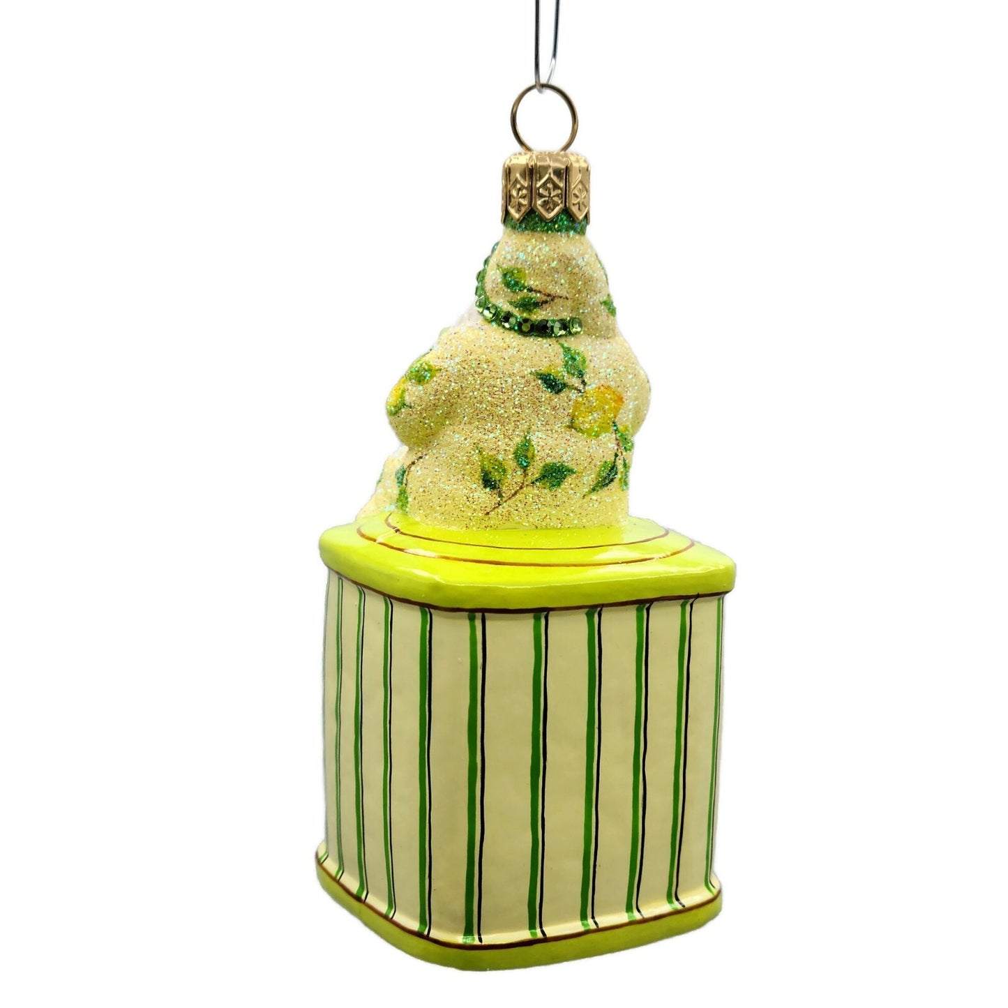 Patricia Breen Tea Time Santa Lemons Spring Party Free Standing Holiday Ornament